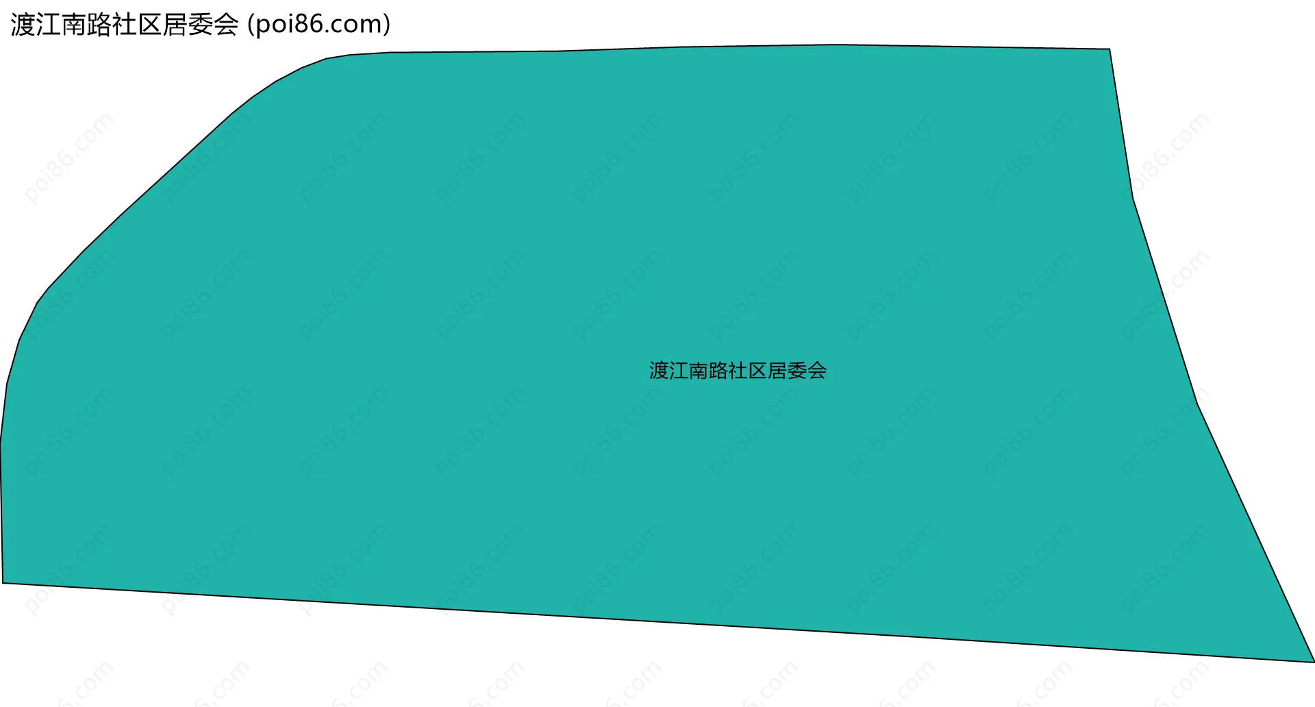 渡江南路社区居委会边界地图