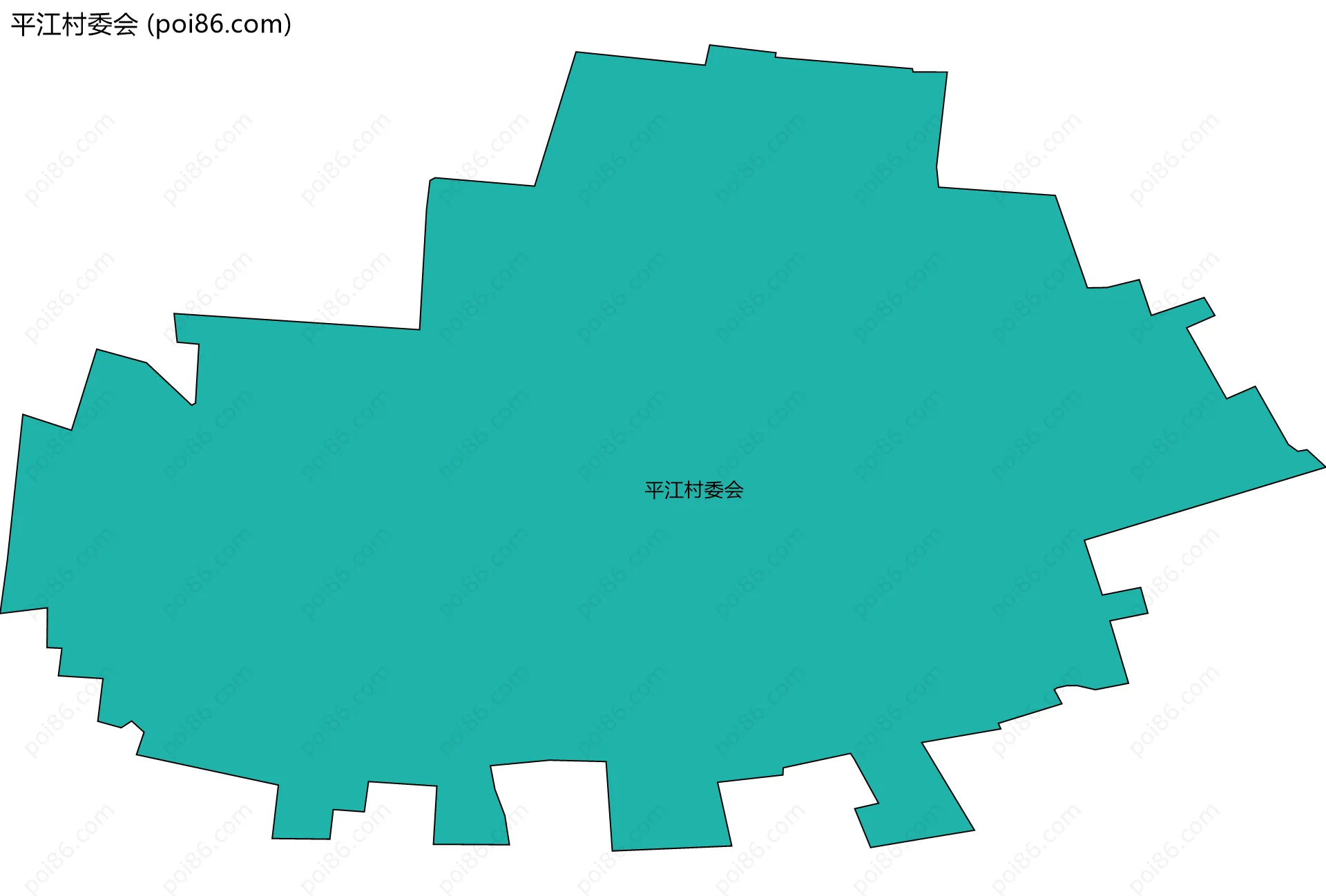 平江村委会边界地图