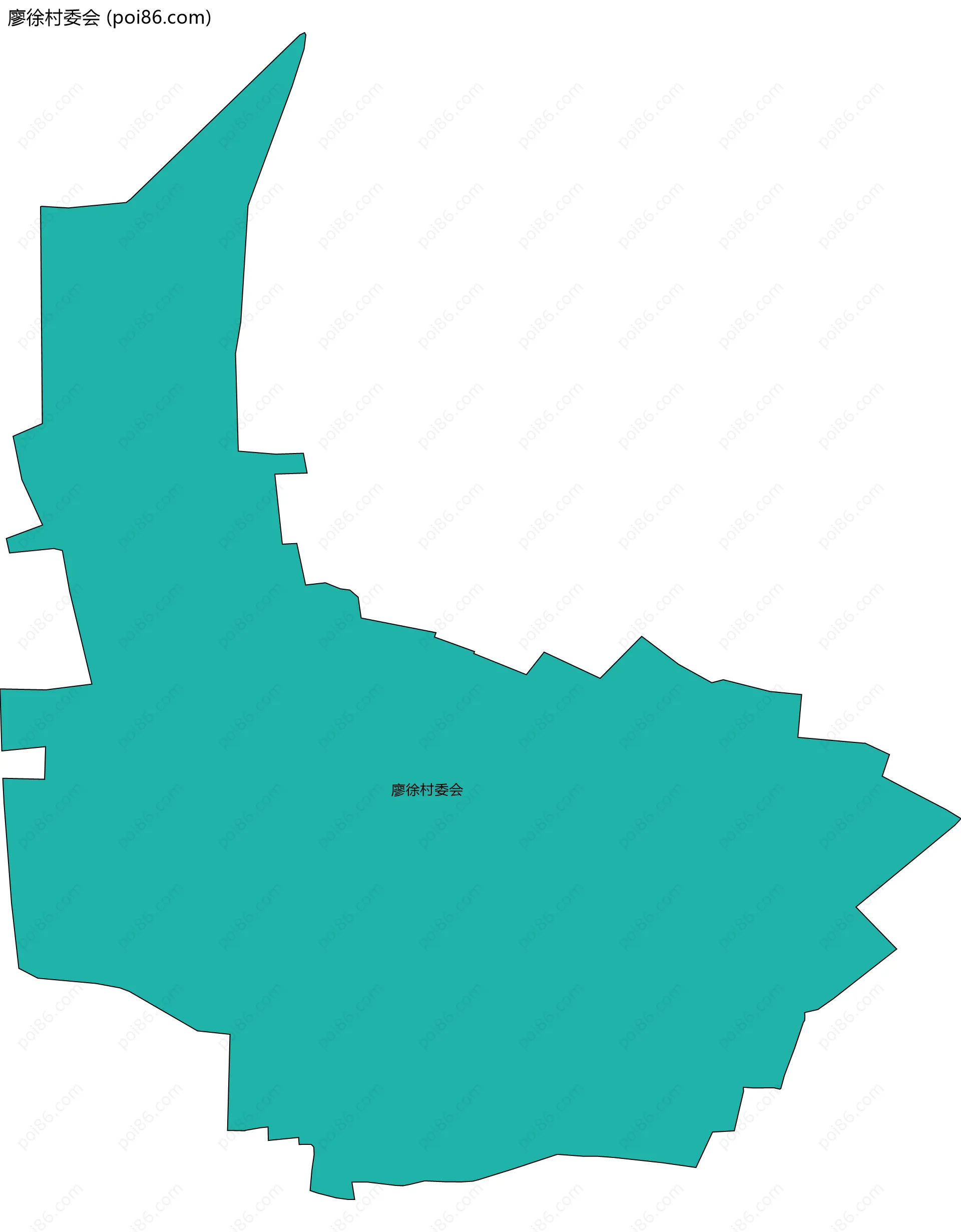 廖徐村委会边界地图