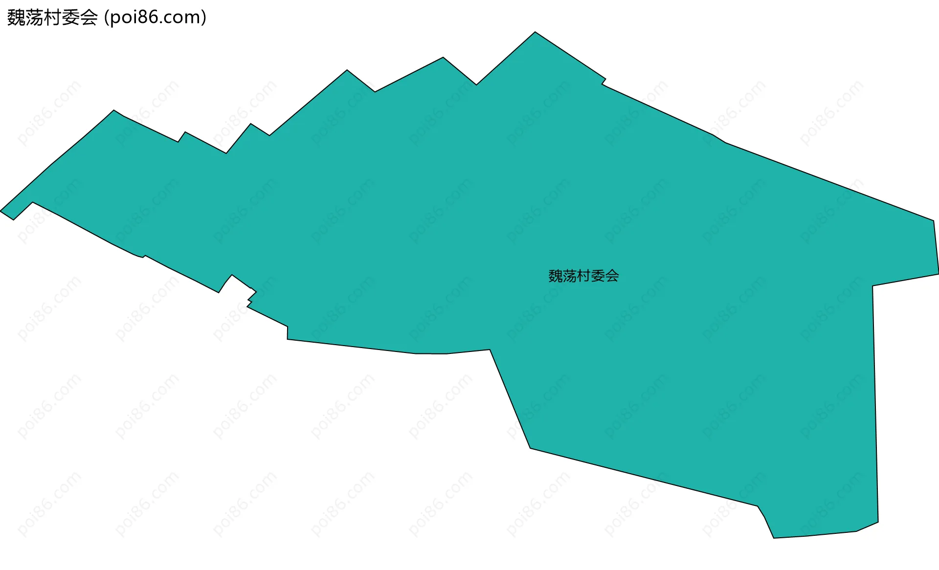 魏荡村委会边界地图