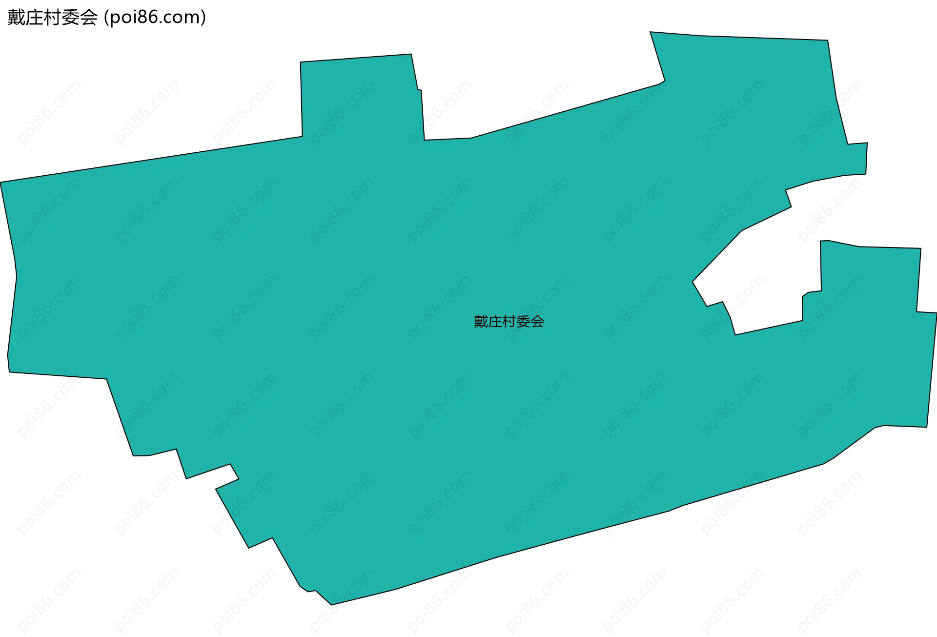 戴庄村委会边界地图