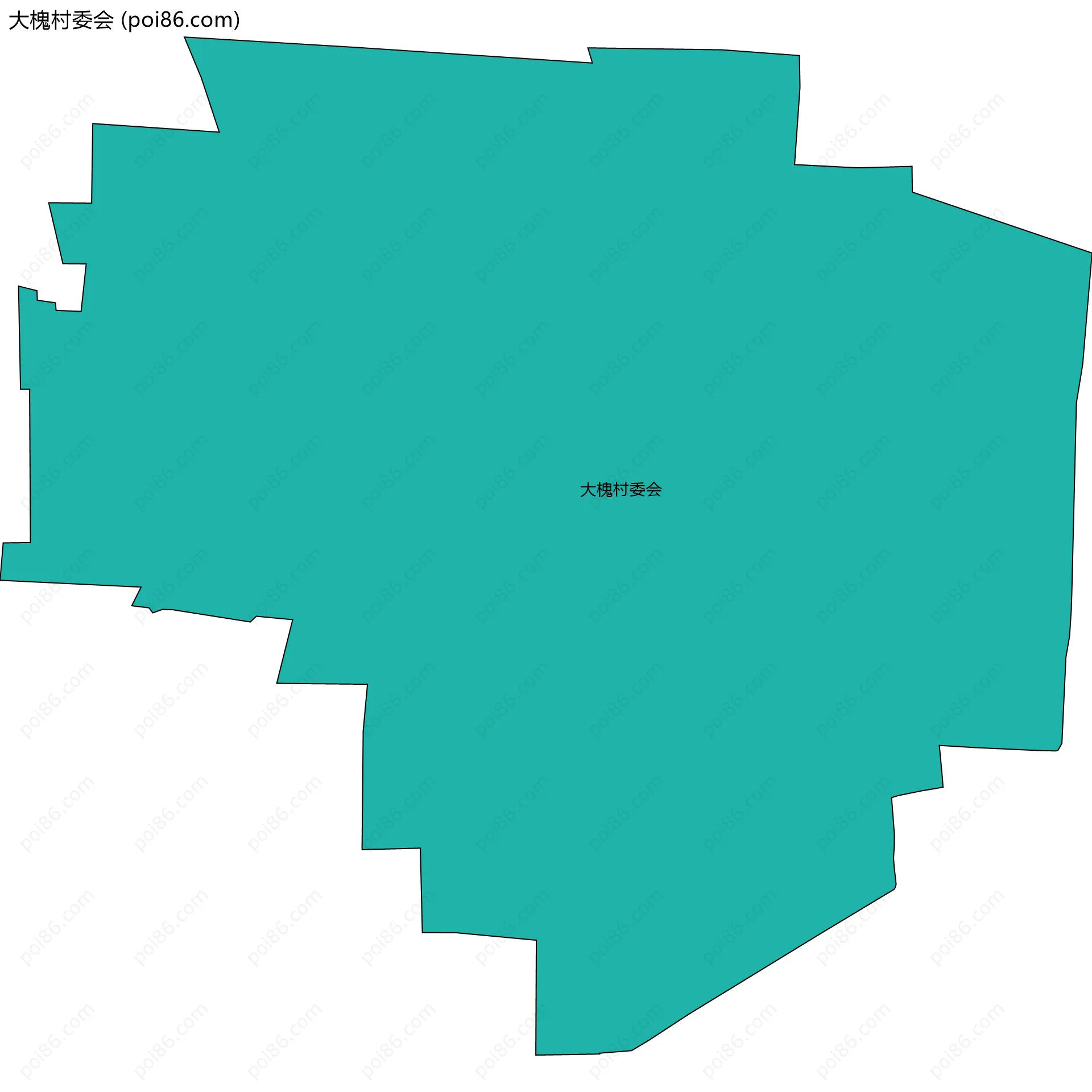 大槐村委会边界地图