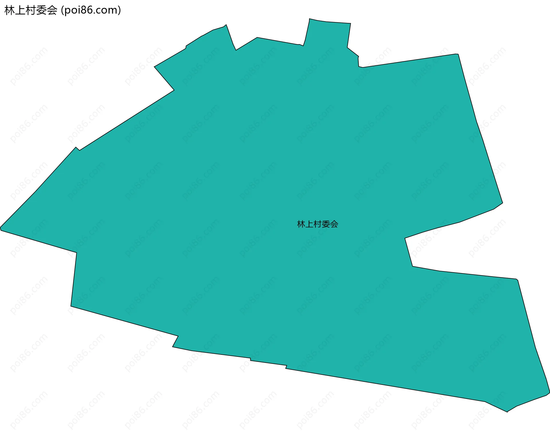 林上村委会边界地图