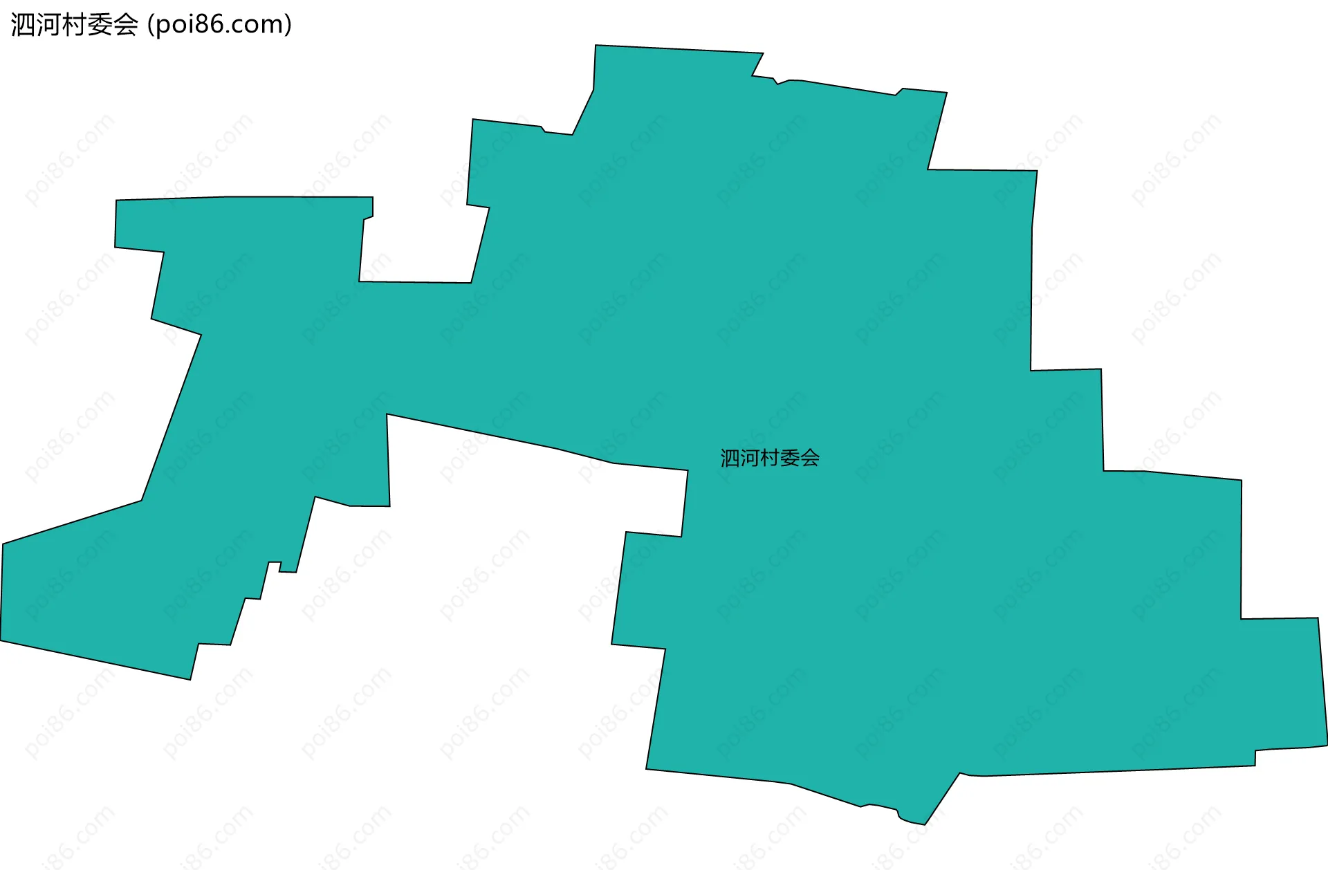 泗河村委会边界地图