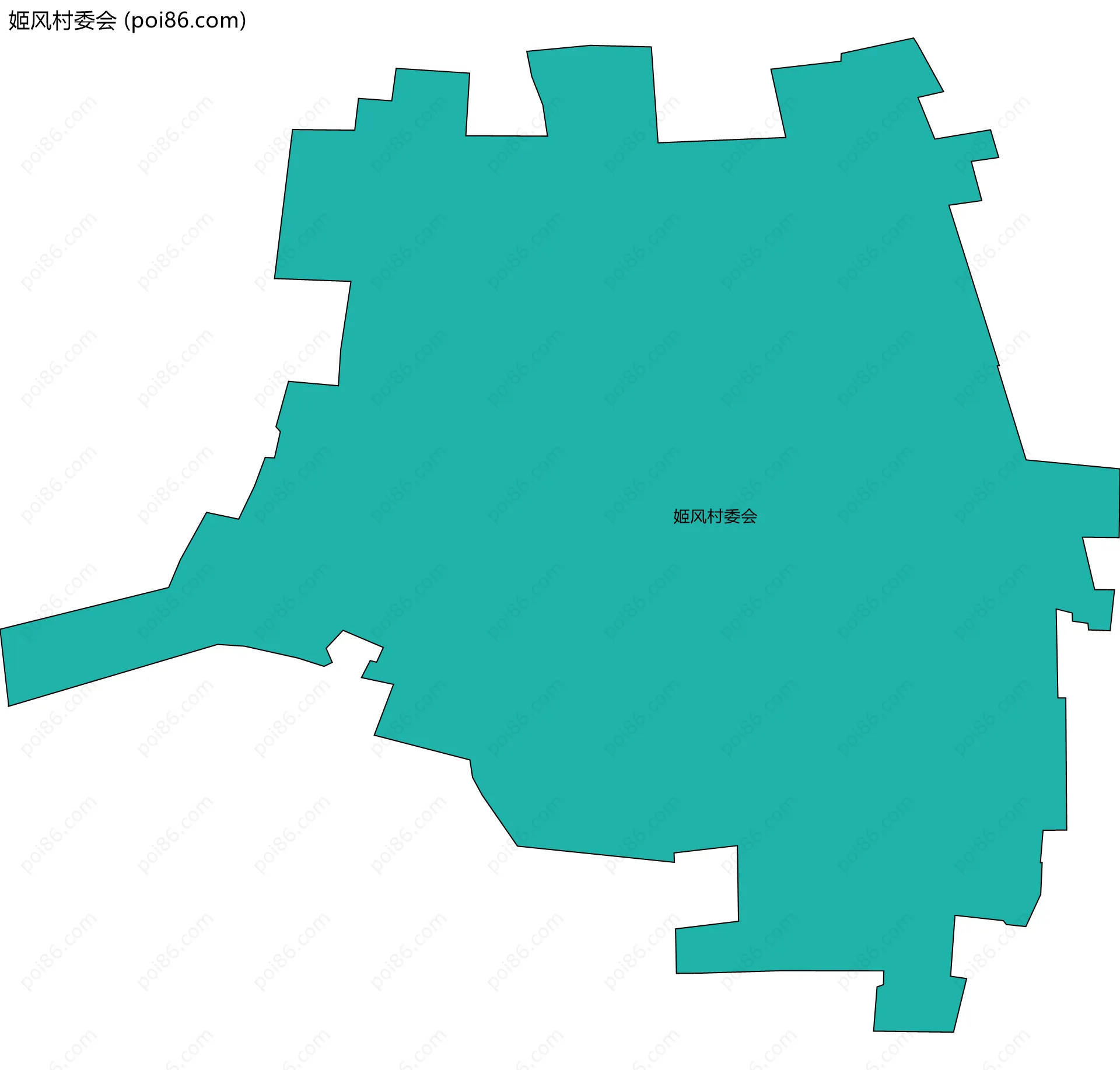 姬风村委会边界地图