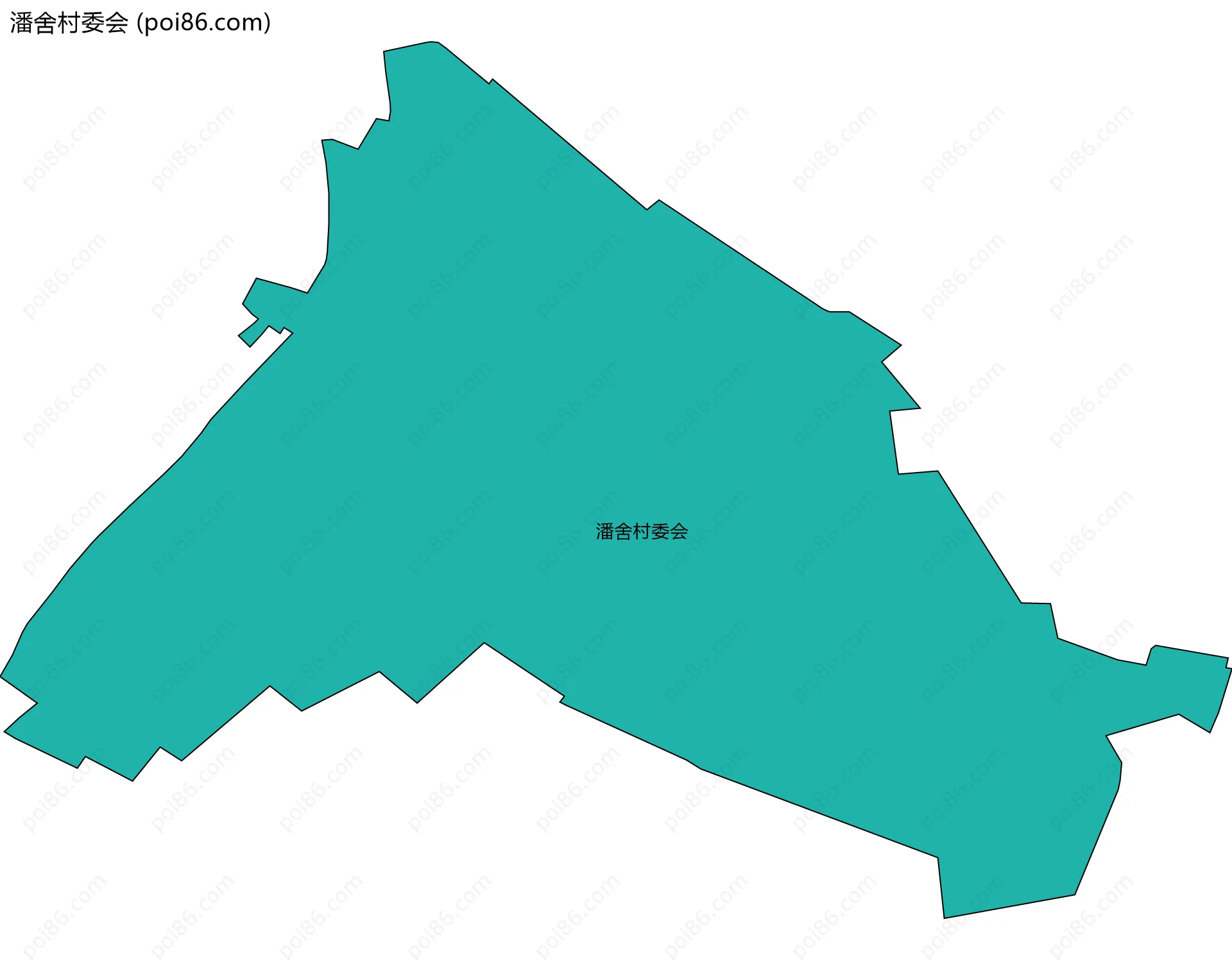 潘舍村委会边界地图