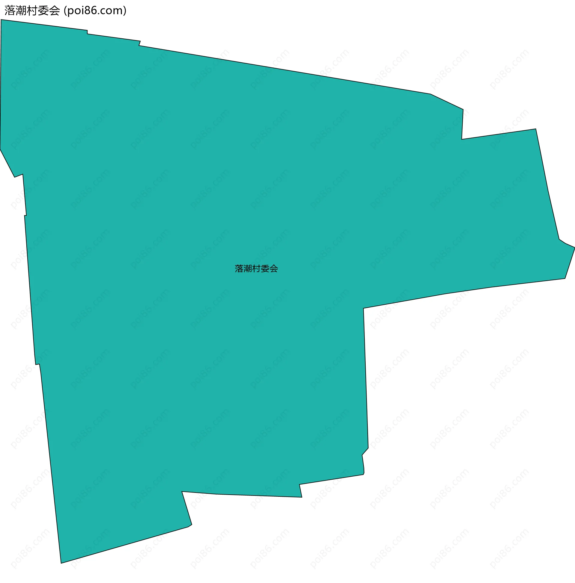 落潮村委会边界地图