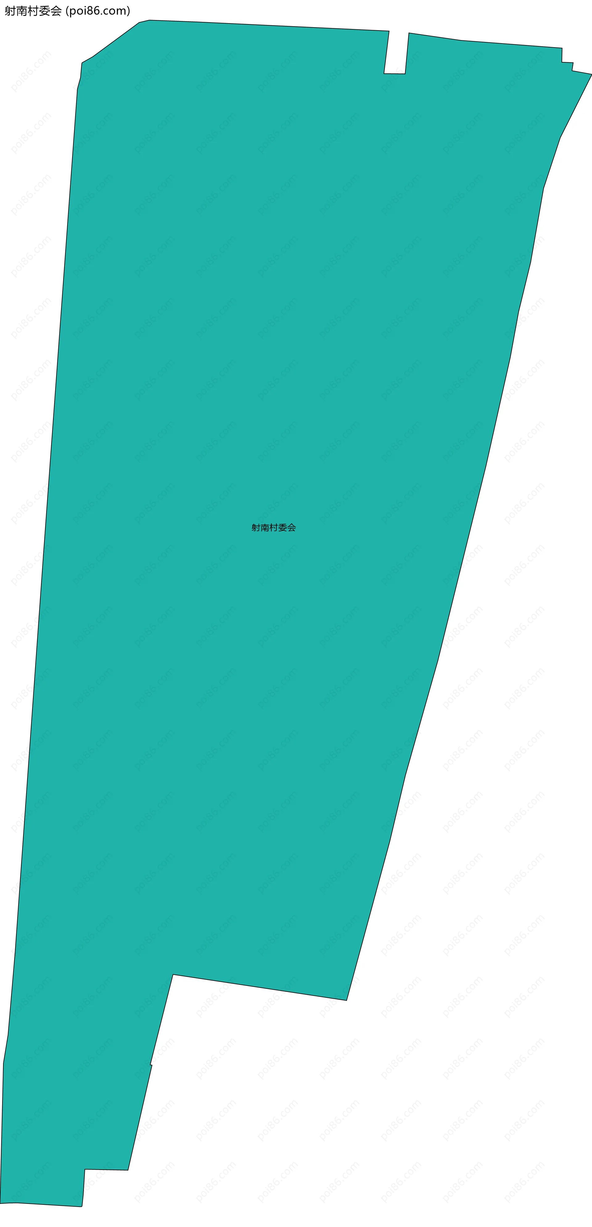 射南村委会边界地图