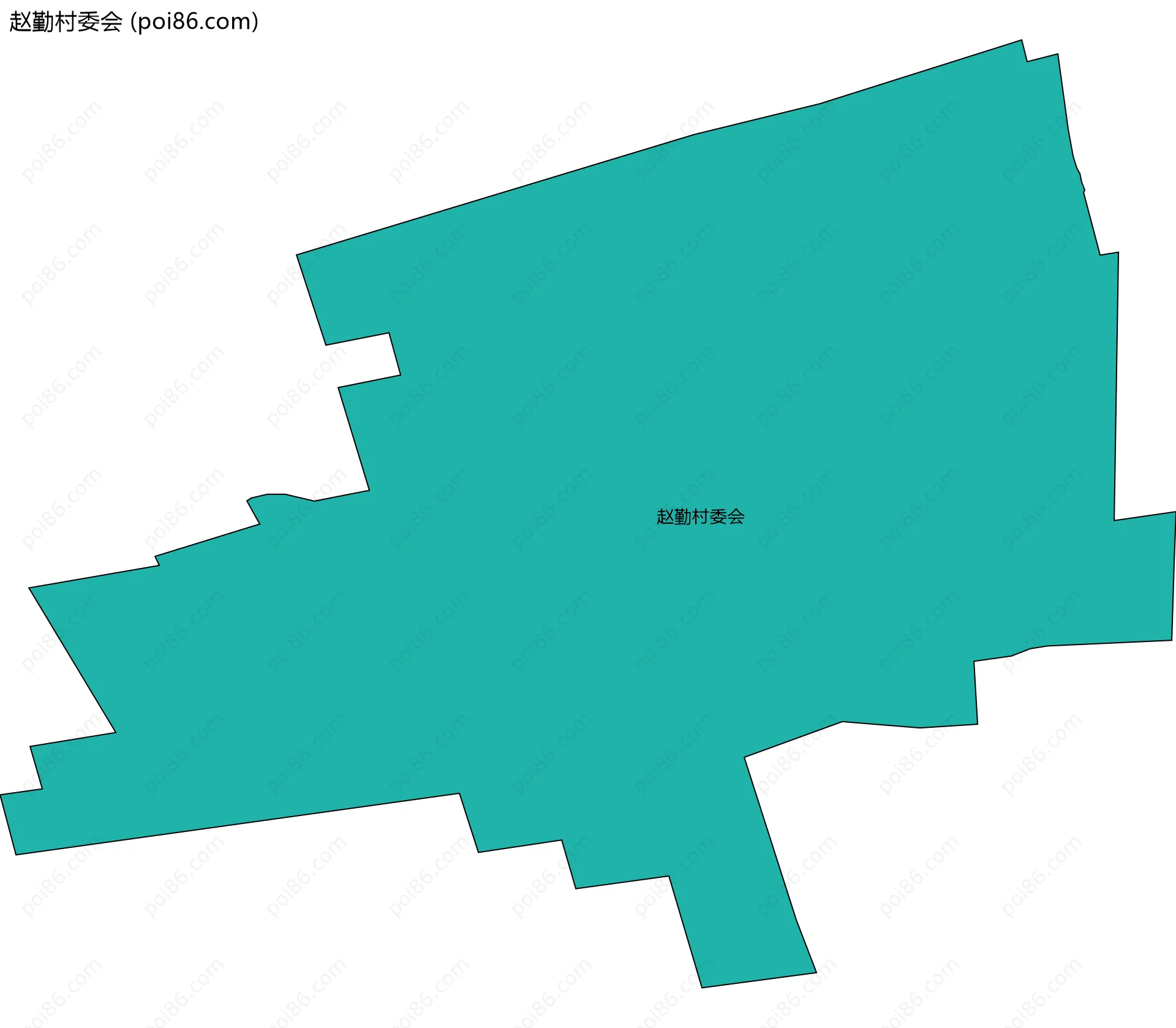 赵勤村委会边界地图