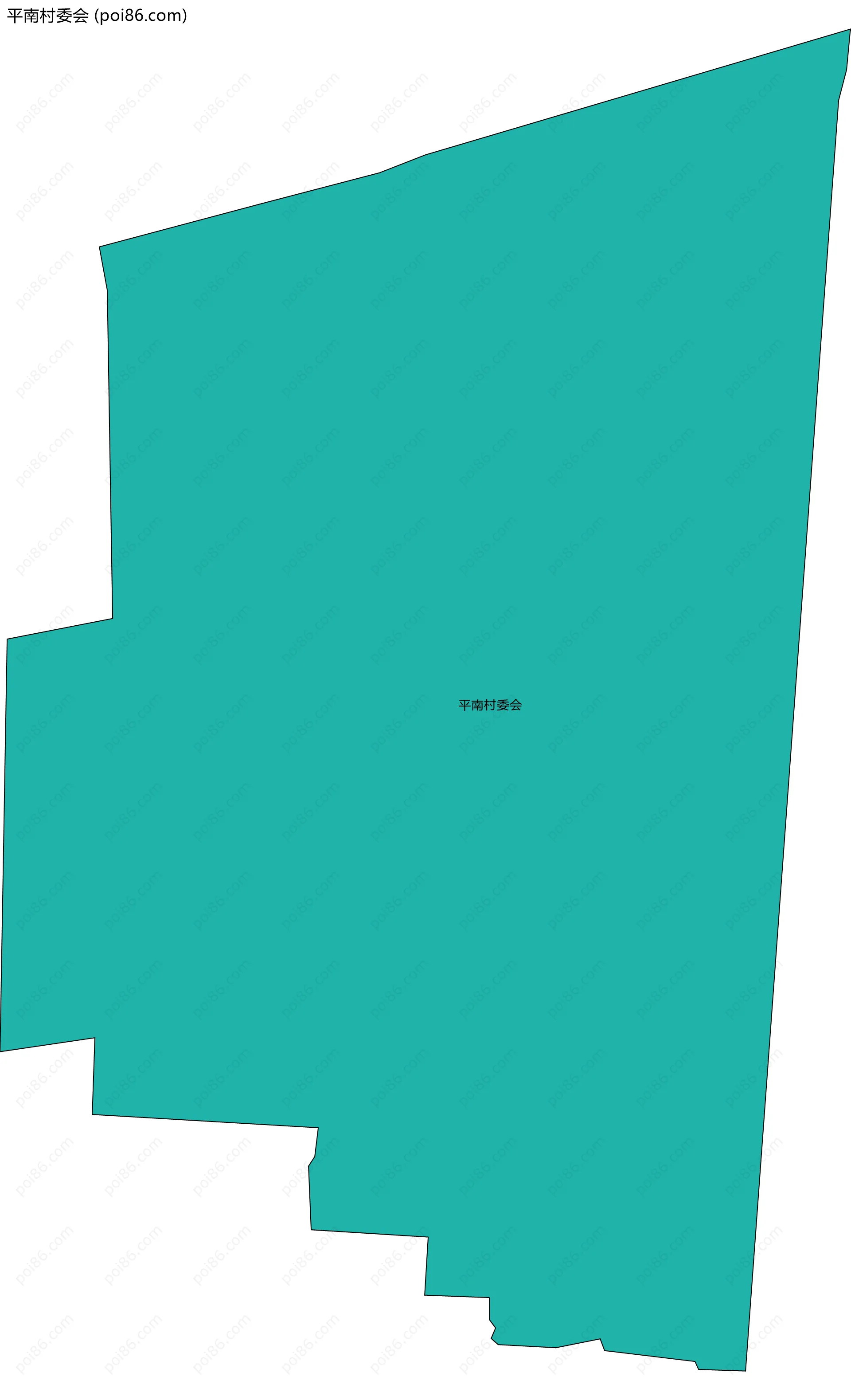 平南村委会边界地图