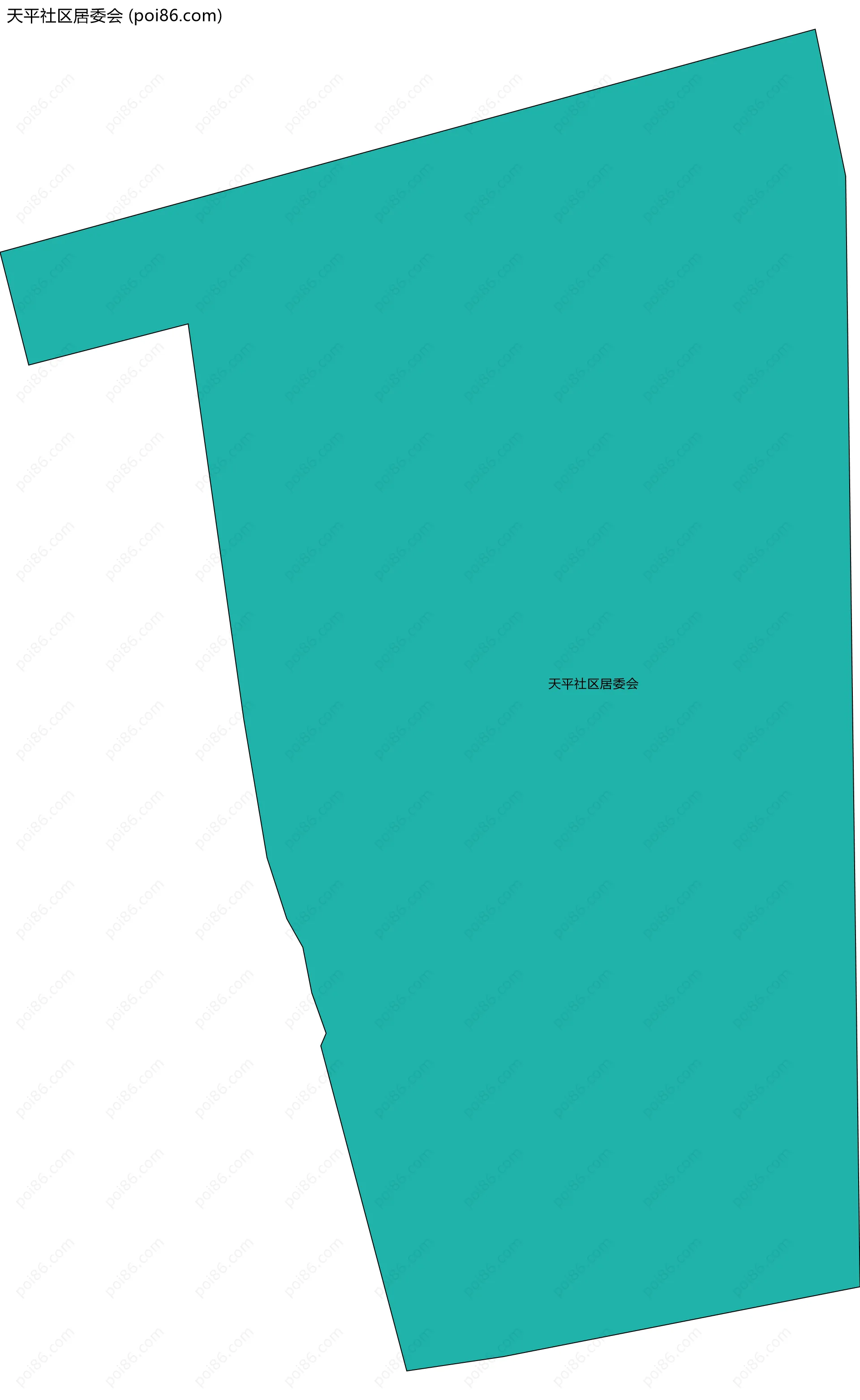 天平社区居委会边界地图