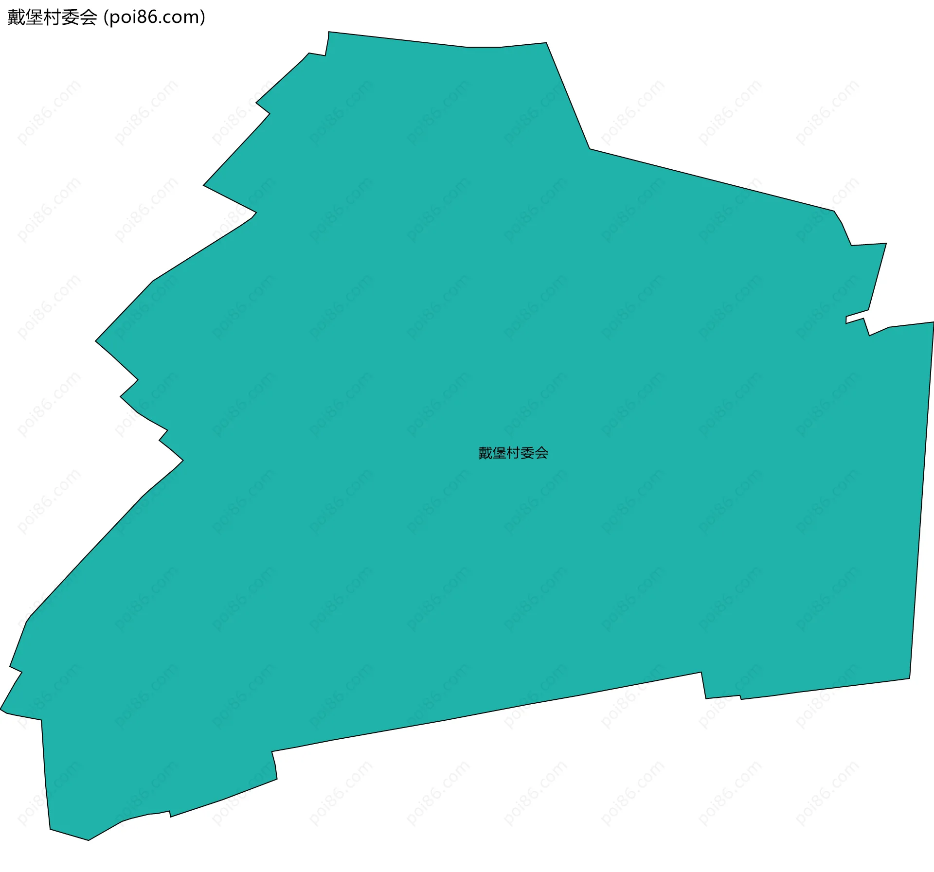 戴堡村委会边界地图