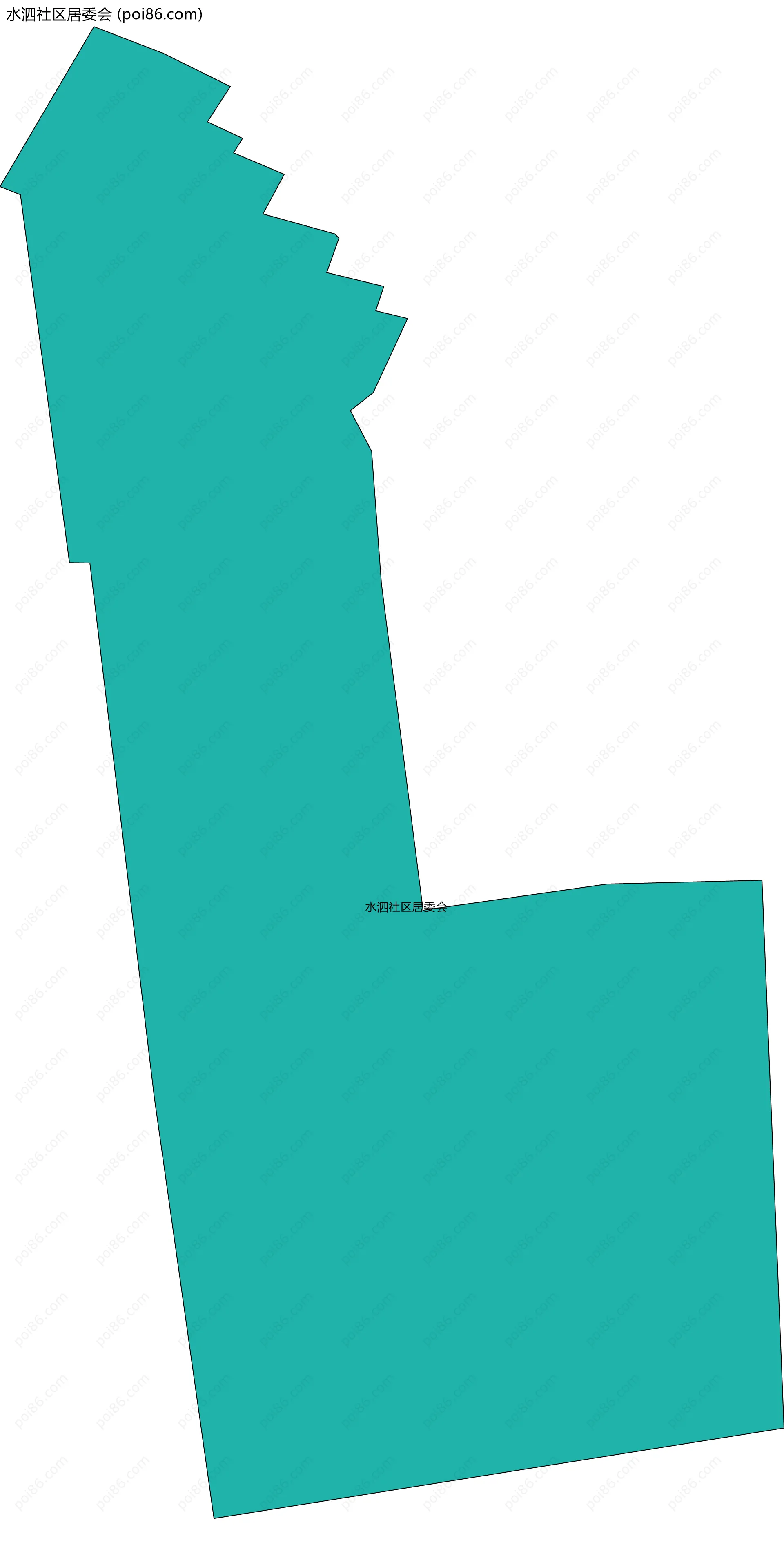 水泗社区居委会边界地图