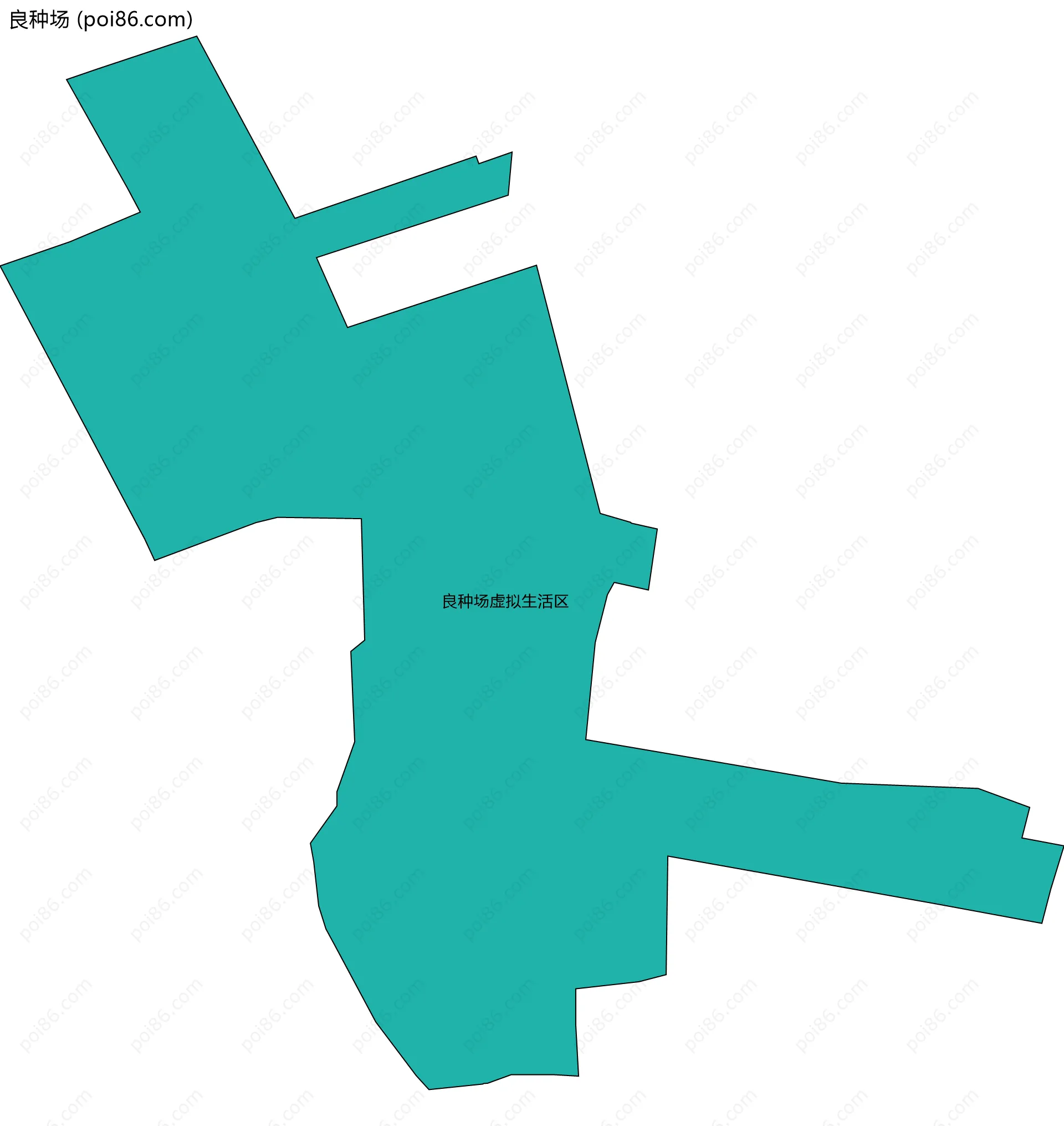 良种场边界地图(五级行政区划)