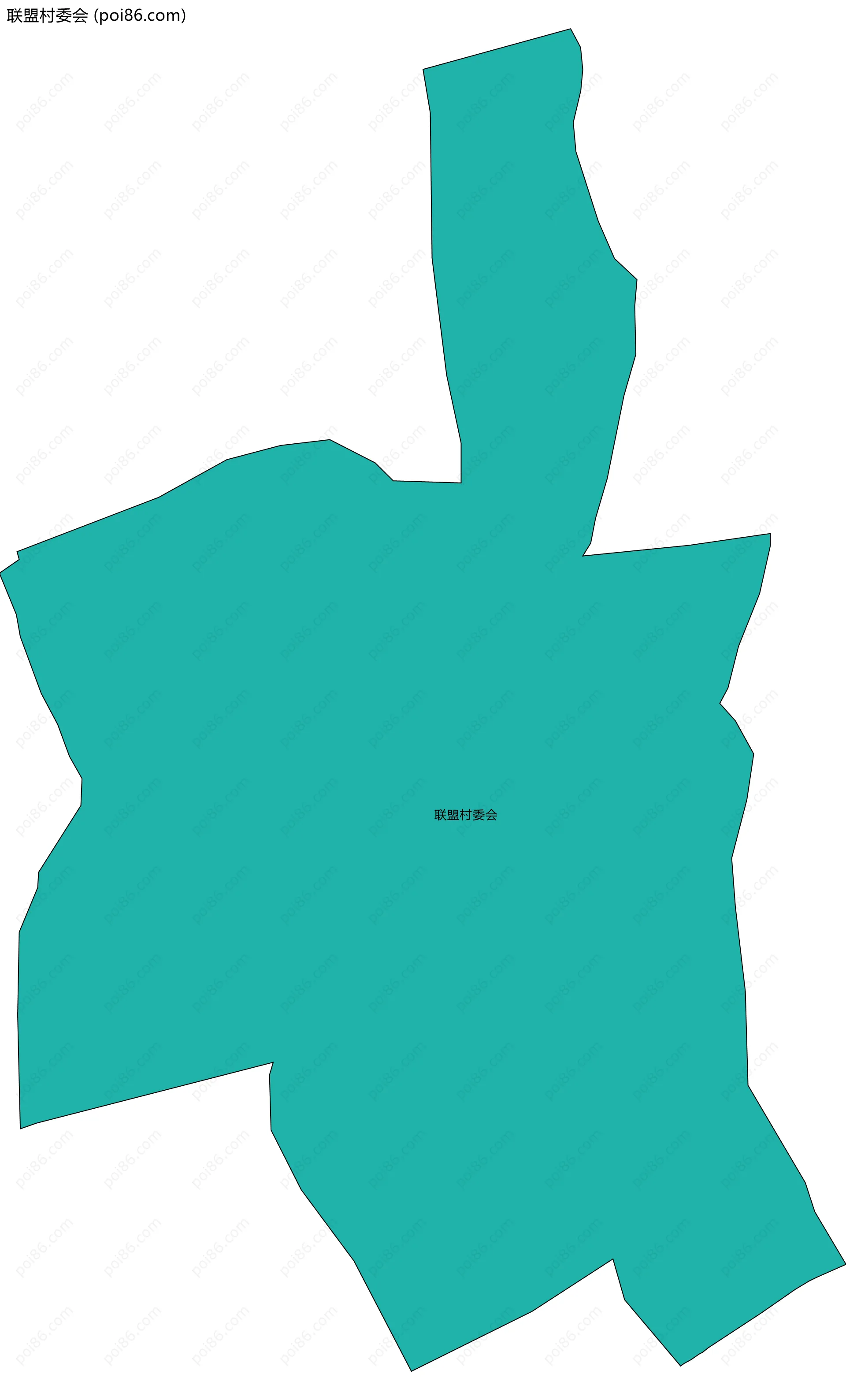 联盟村委会边界地图