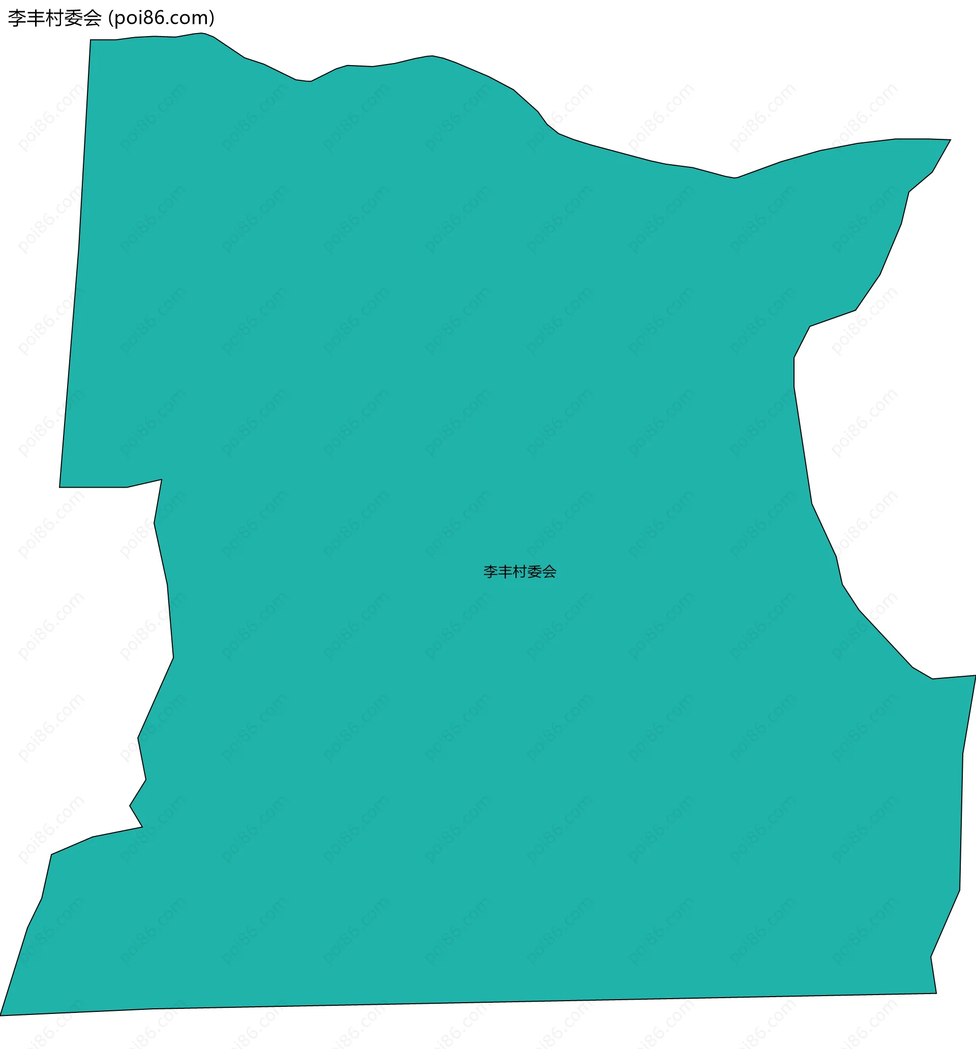 李丰村委会边界地图
