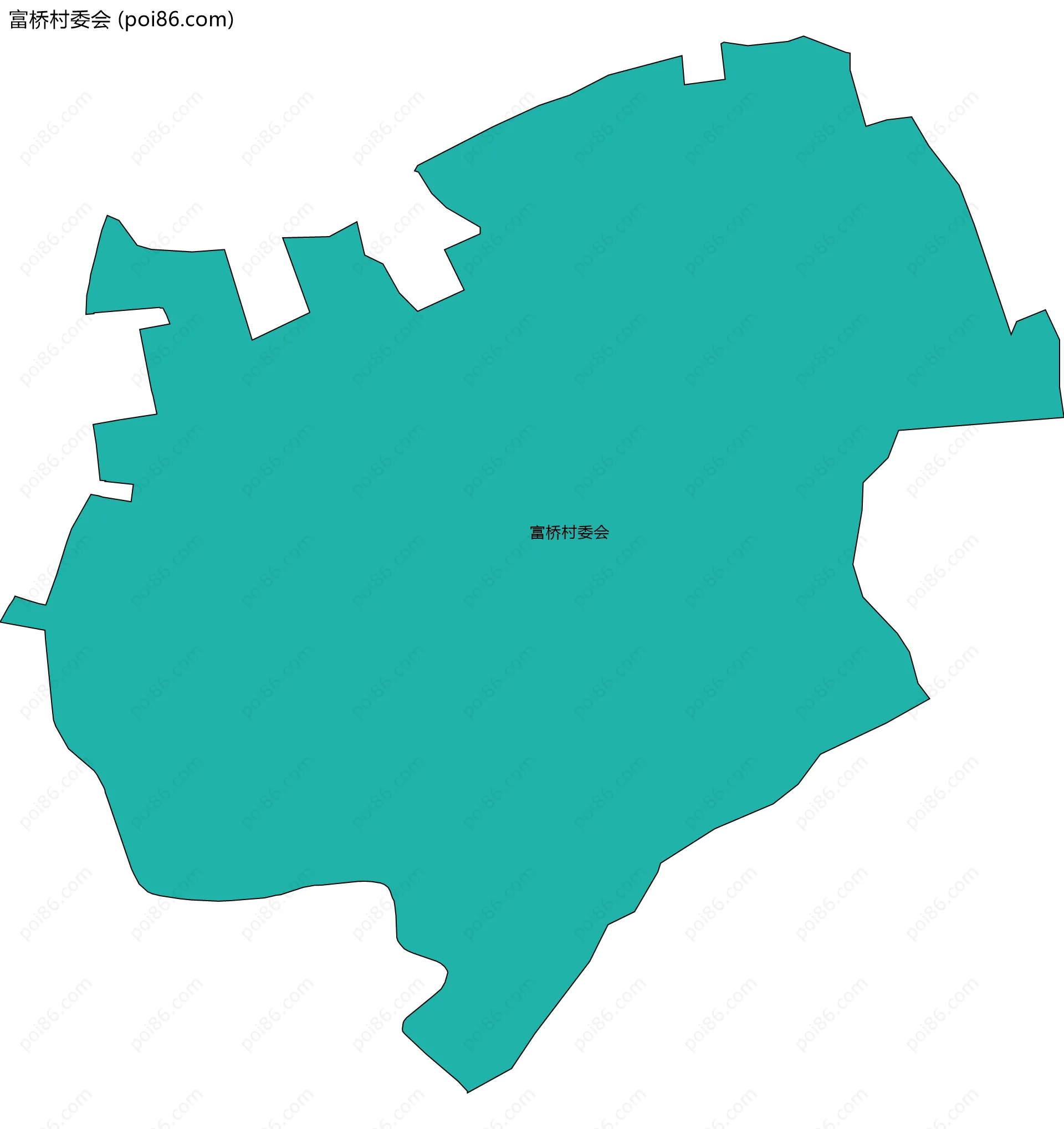 富桥村委会边界地图