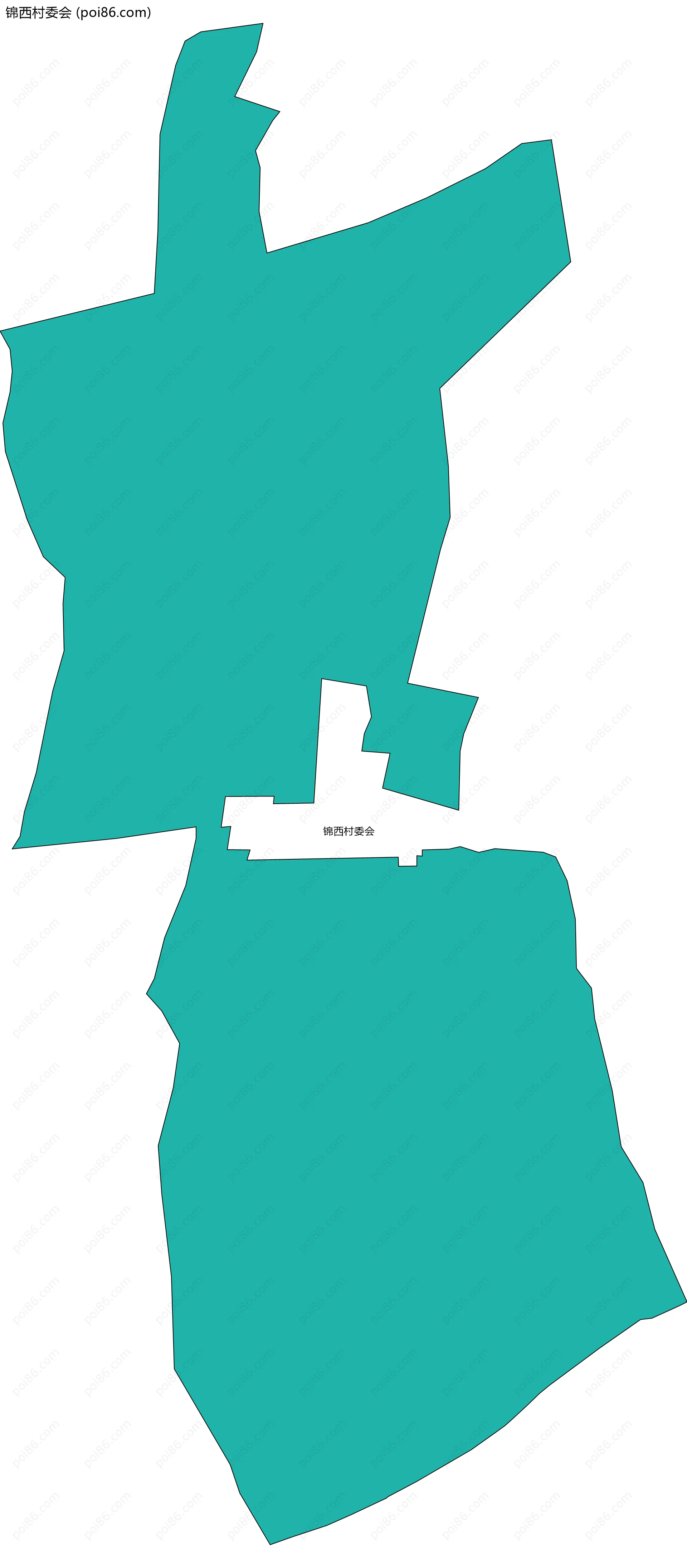 锦西村委会边界地图