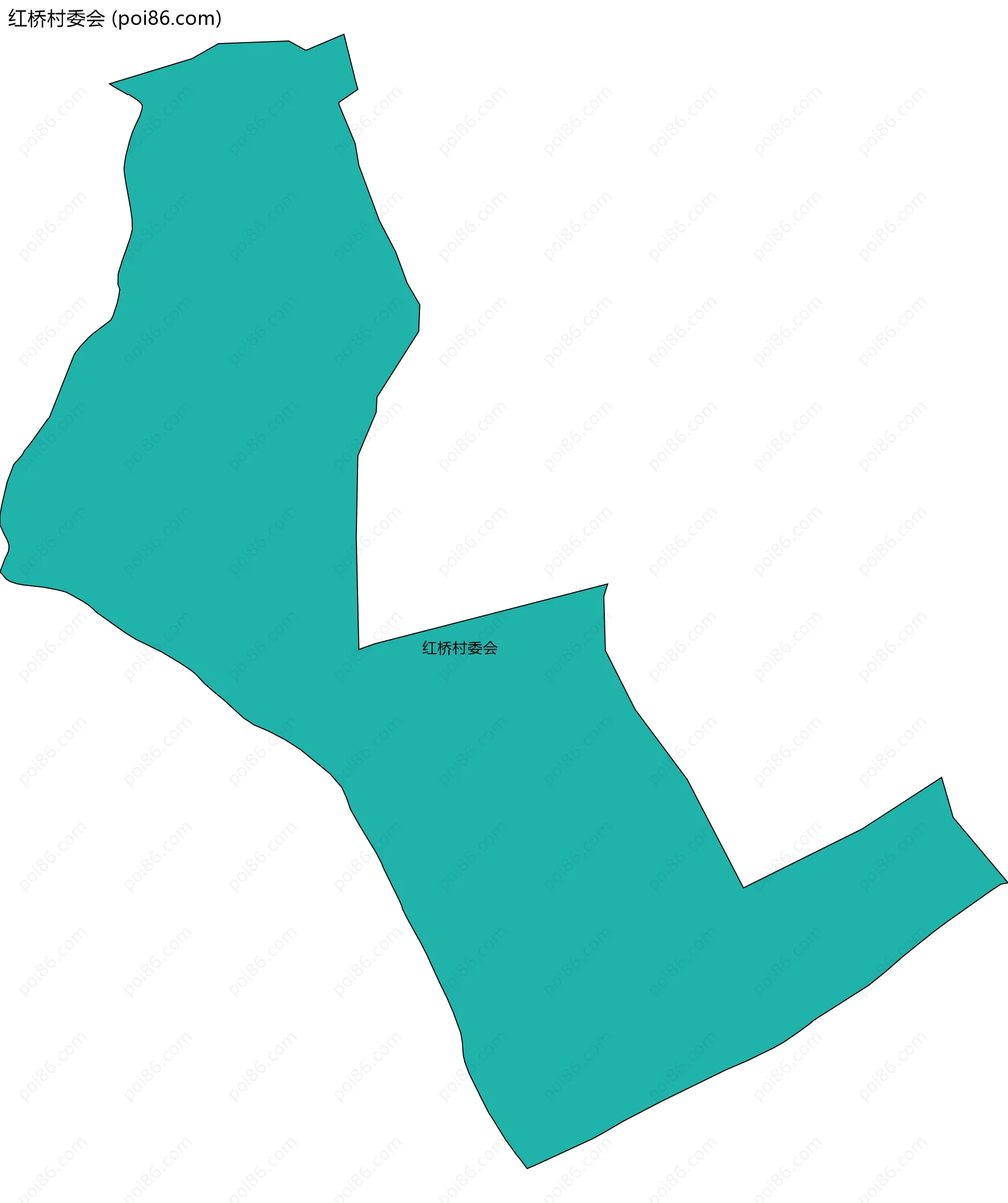 红桥村委会边界地图