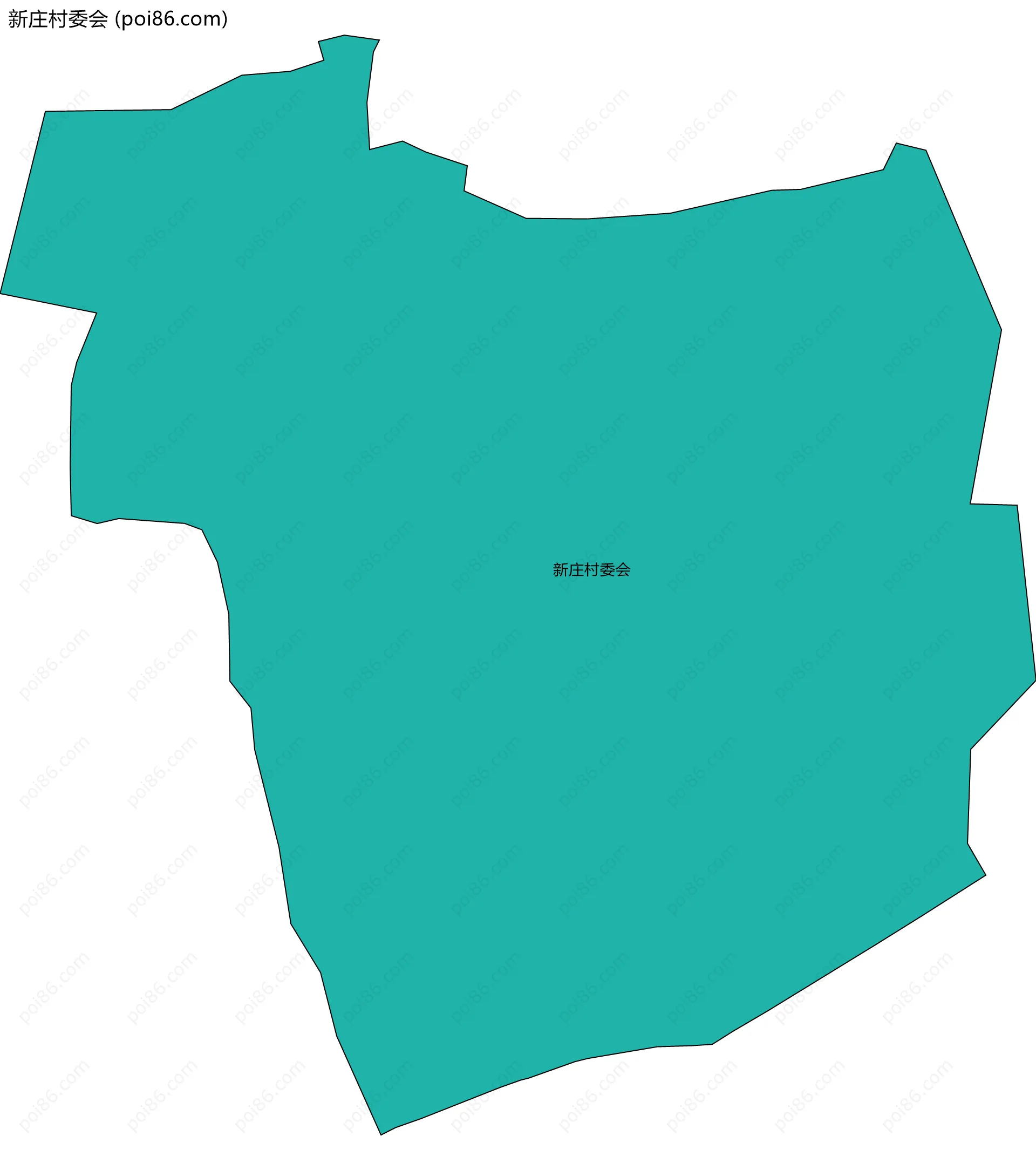 新庄村委会边界地图