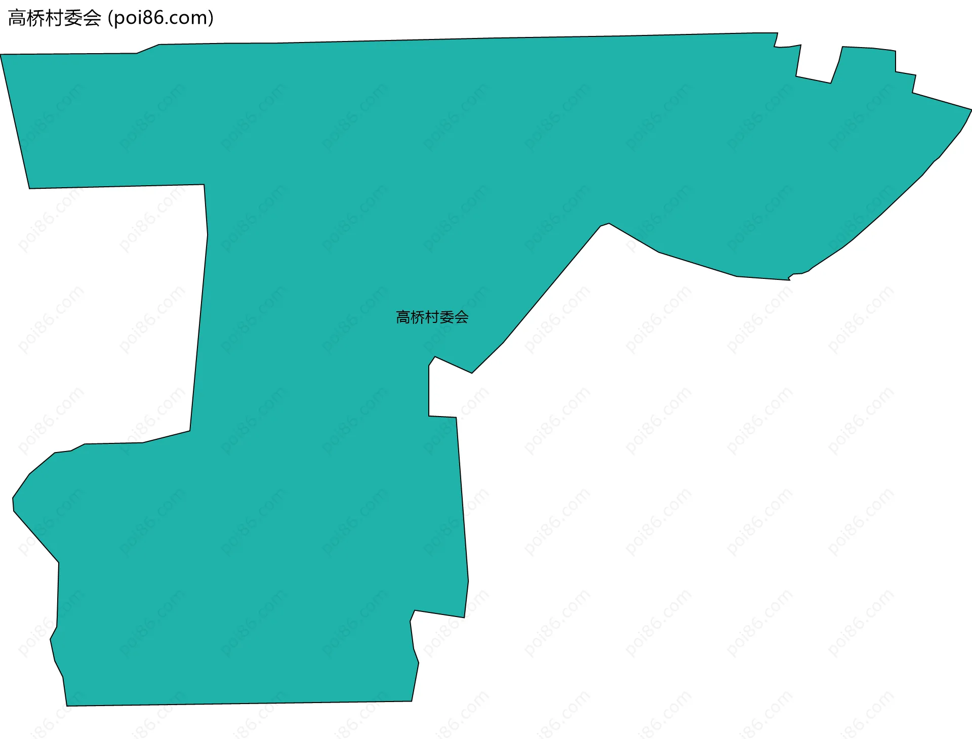 高桥村委会边界地图