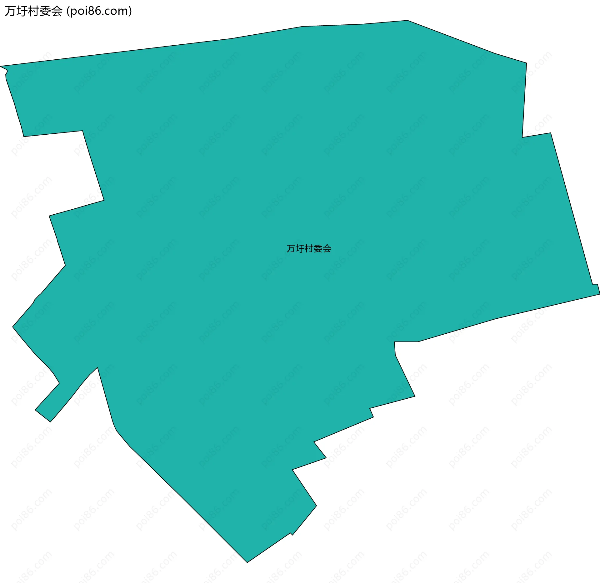 万圩村委会边界地图