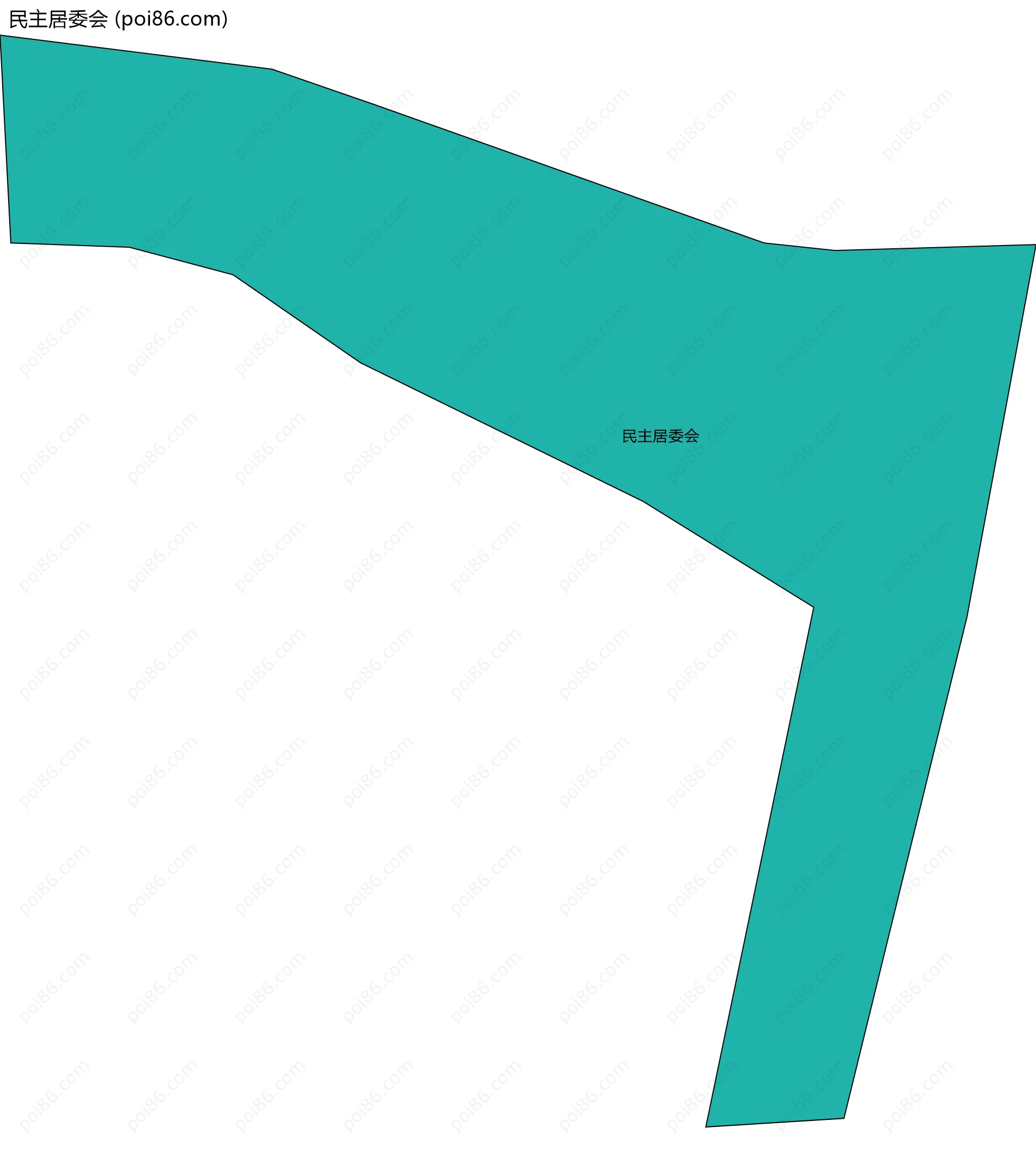 民主居委会边界地图