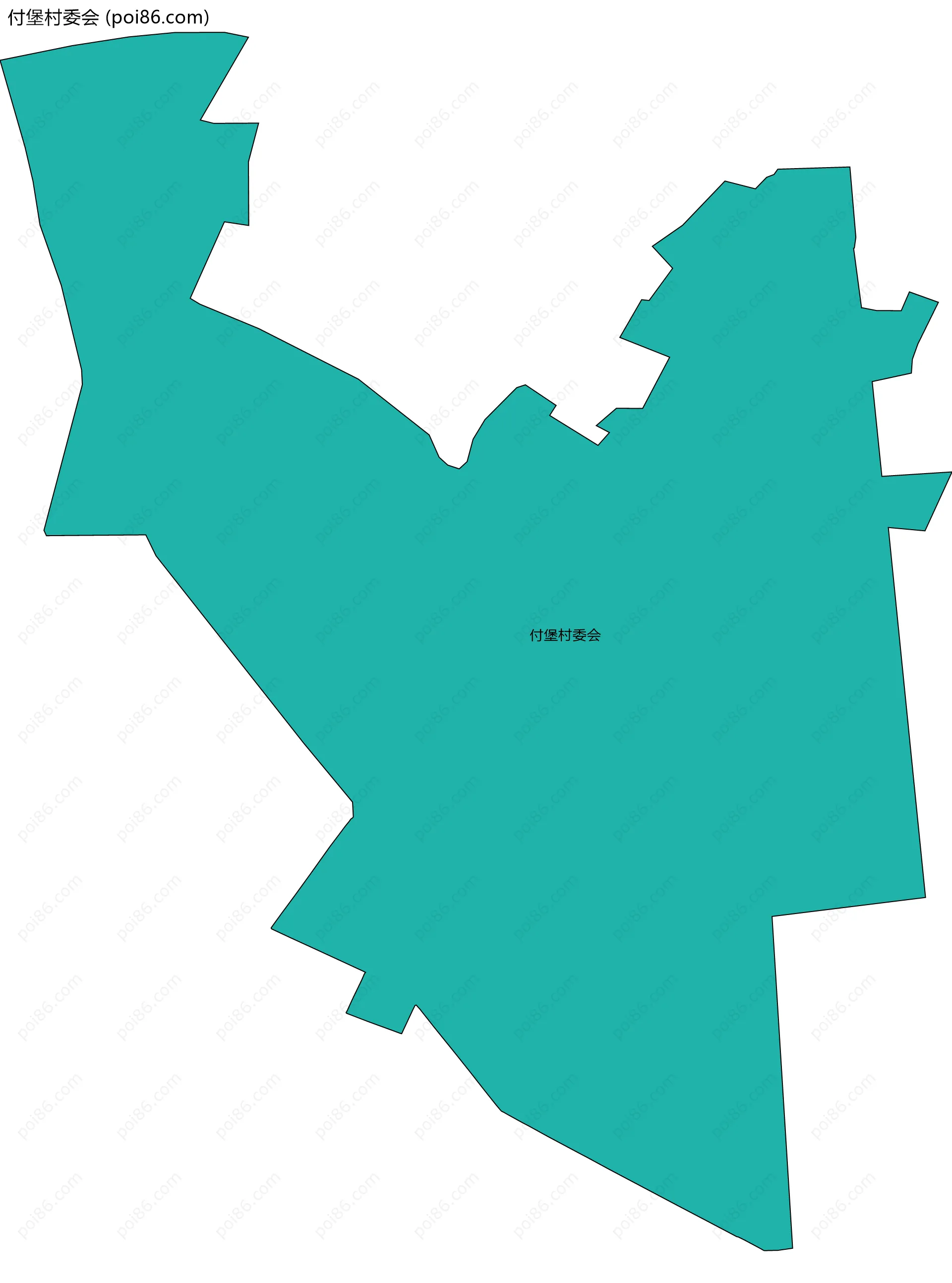 付堡村委会边界地图