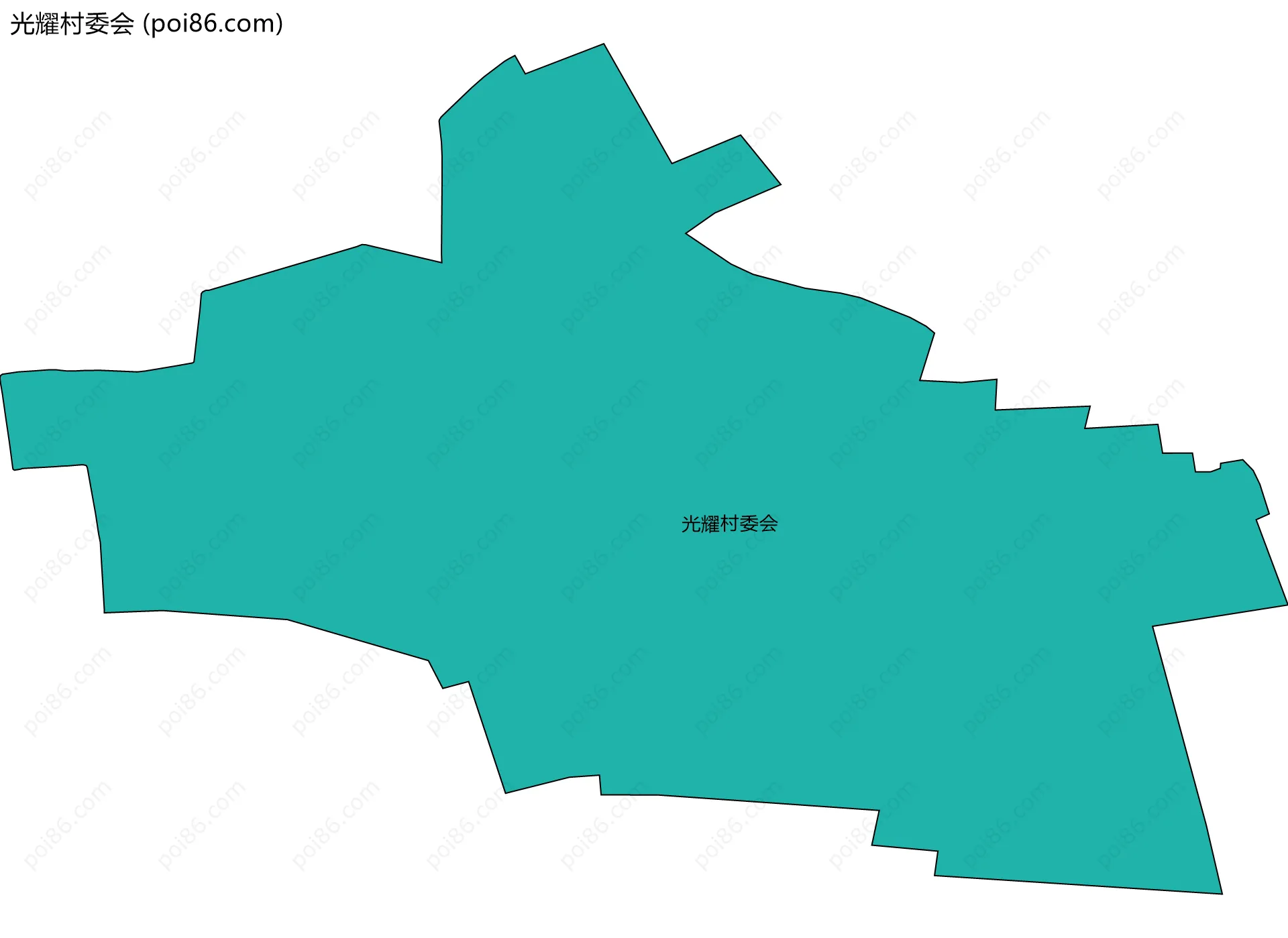 光耀村委会边界地图