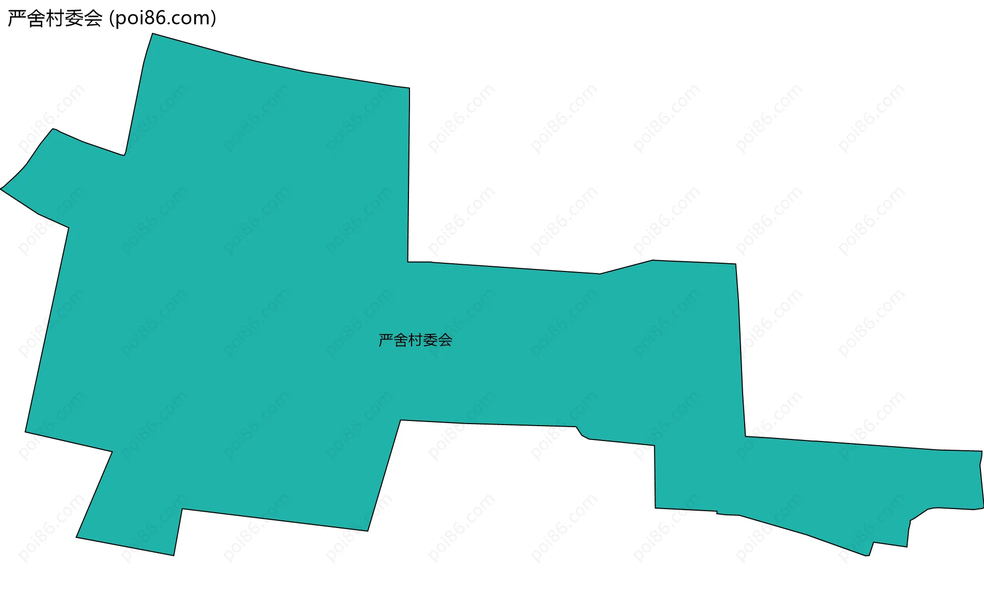严舍村委会边界地图