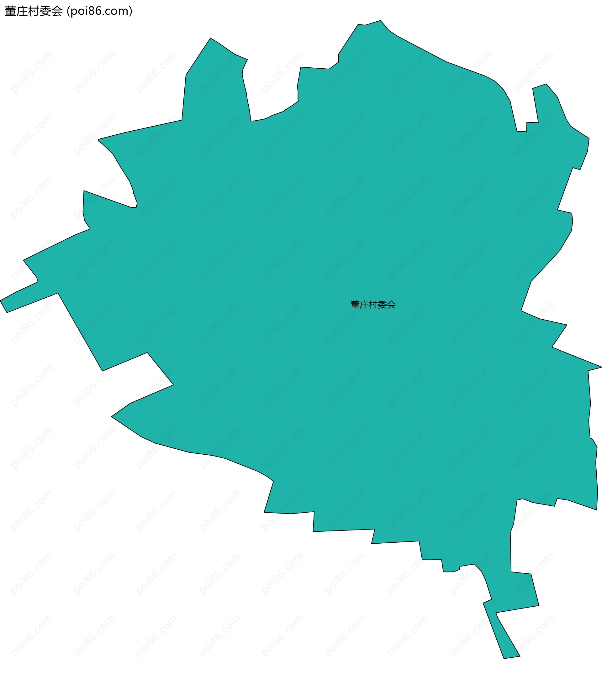 董庄村委会边界地图