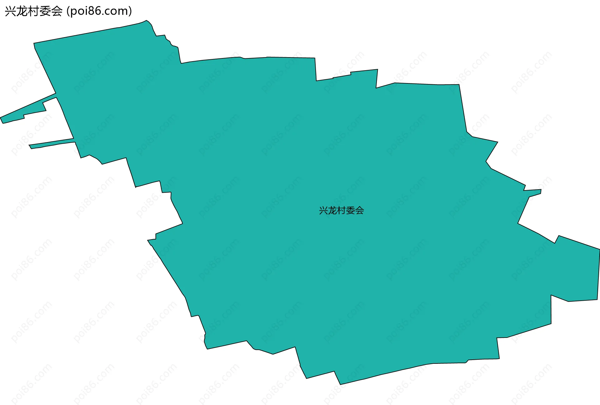 兴龙村委会边界地图