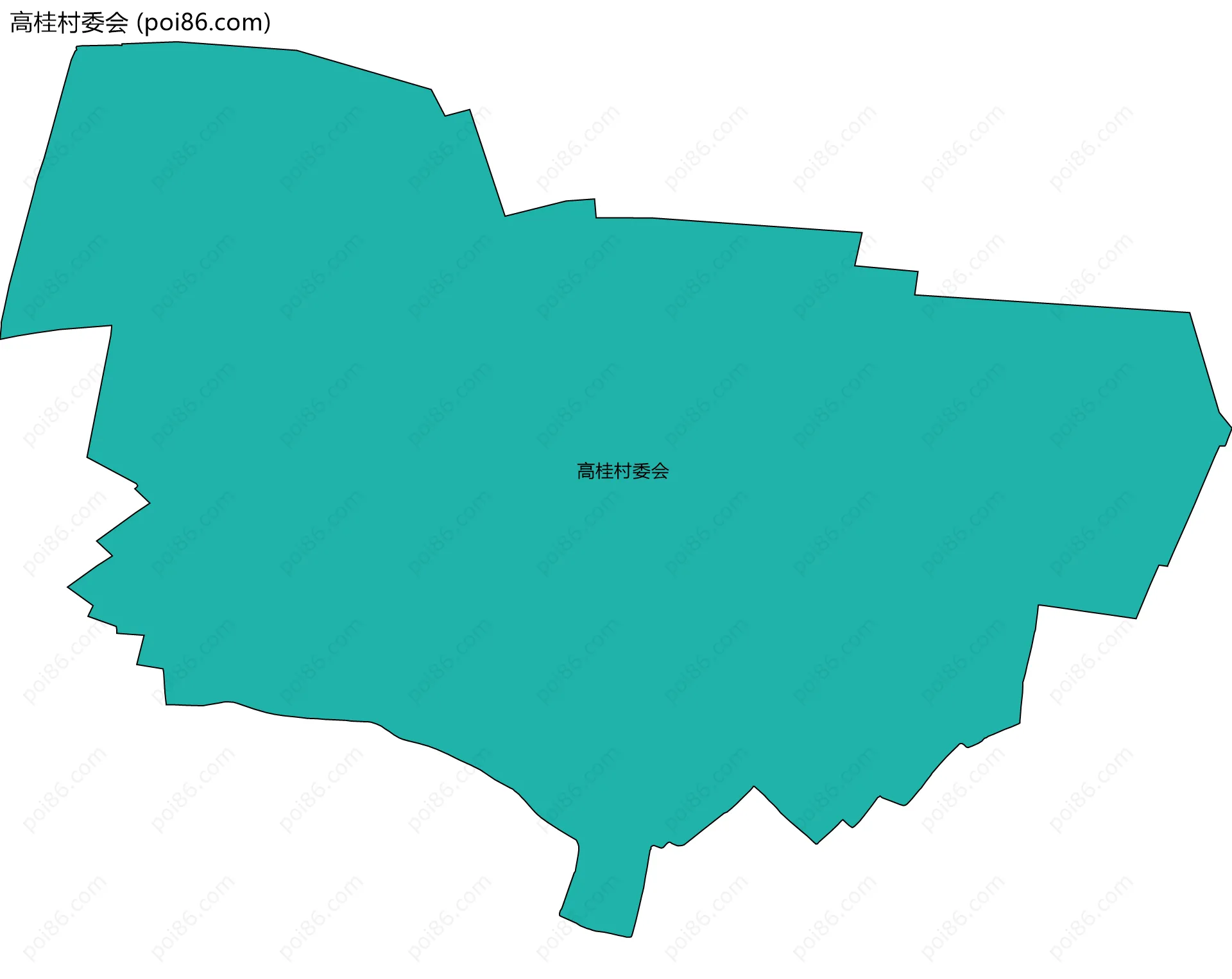 高桂村委会边界地图