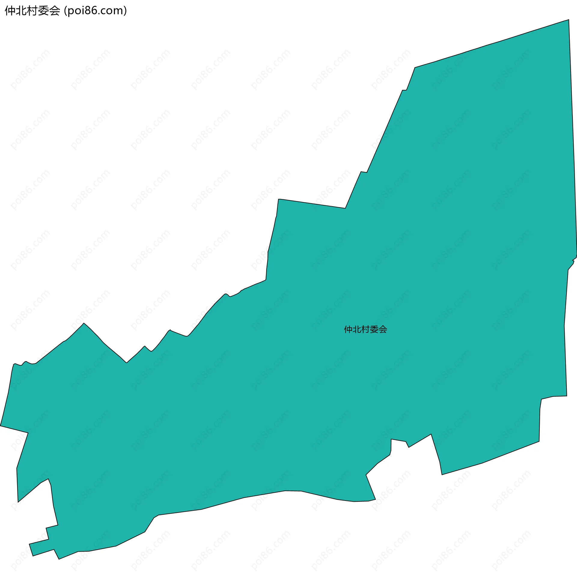 仲北村委会边界地图