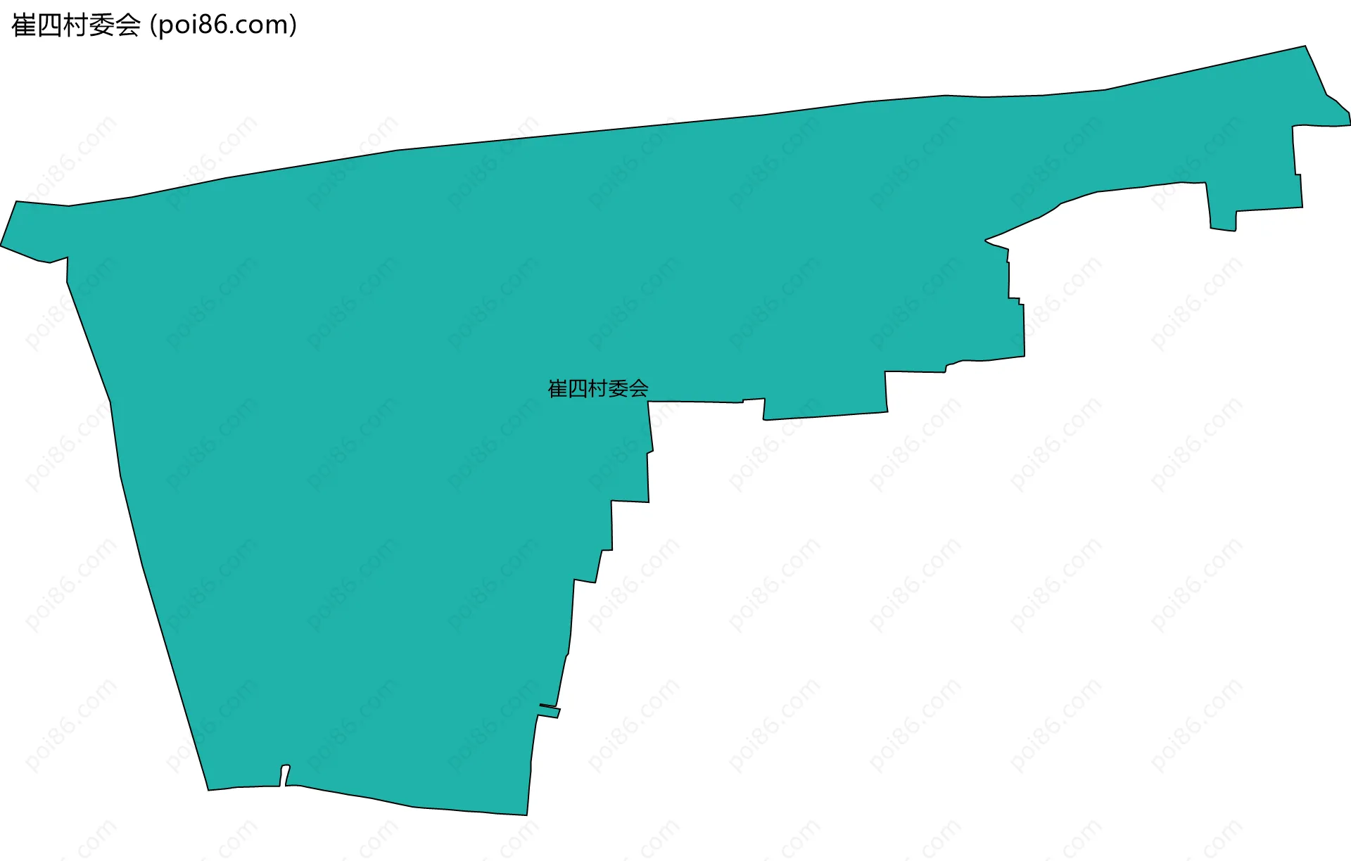 崔四村委会边界地图