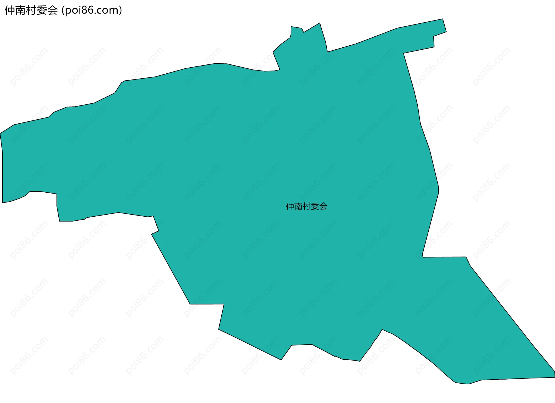 仲南村委会边界地图