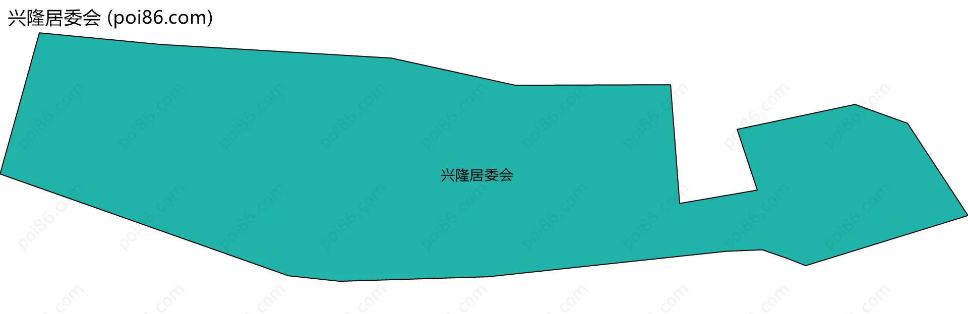 兴隆居委会边界地图