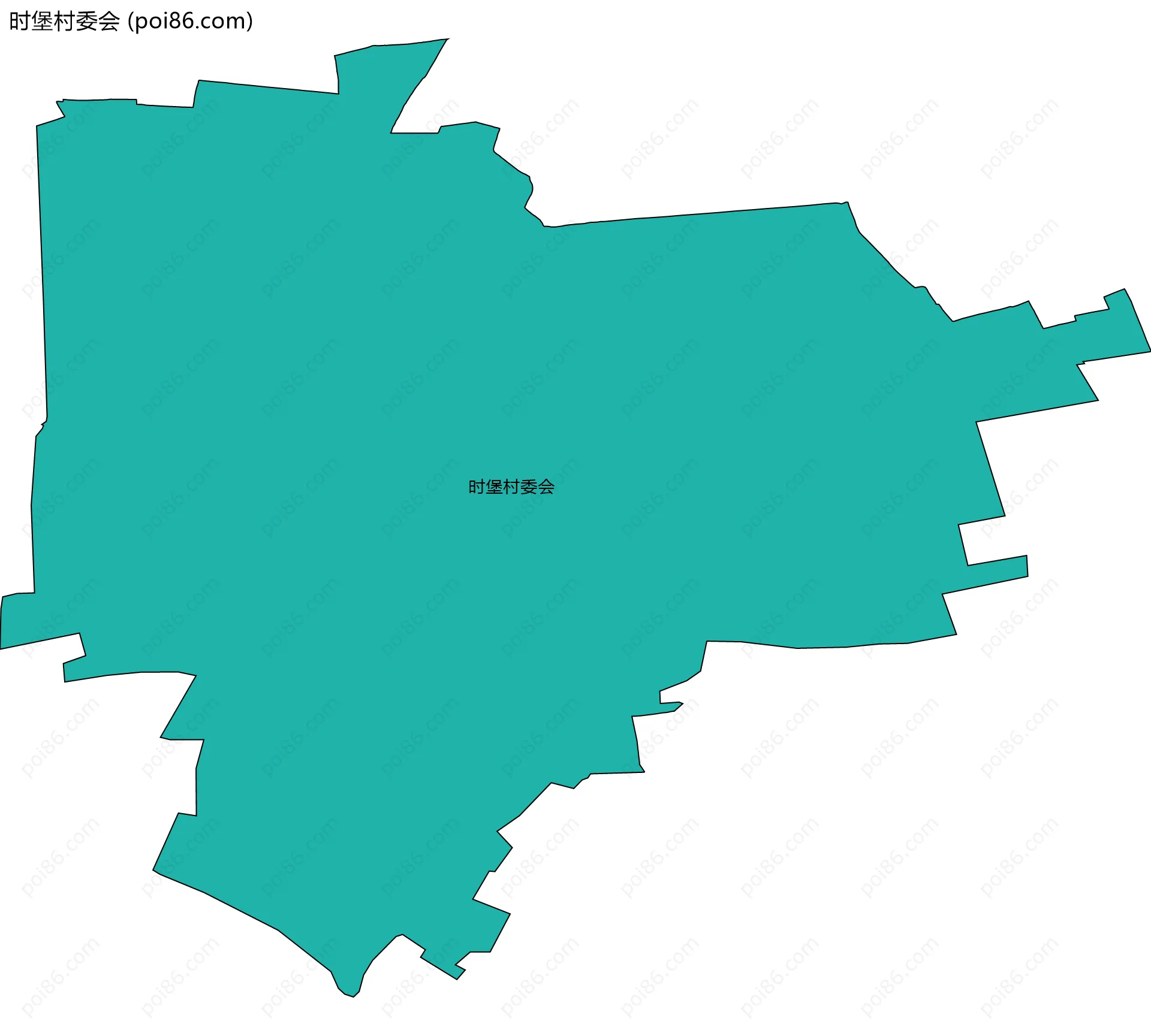 时堡村委会边界地图