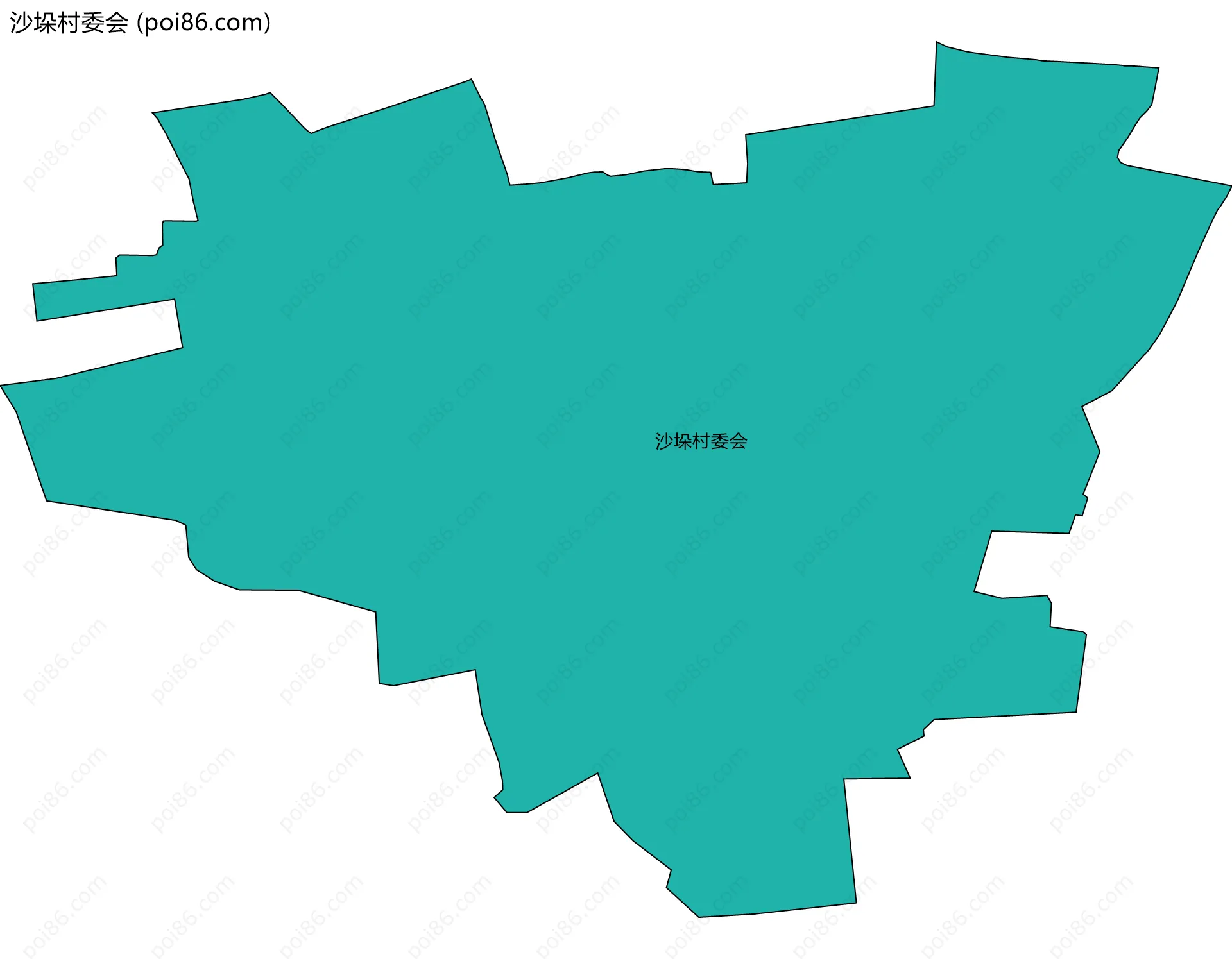 沙垛村委会边界地图