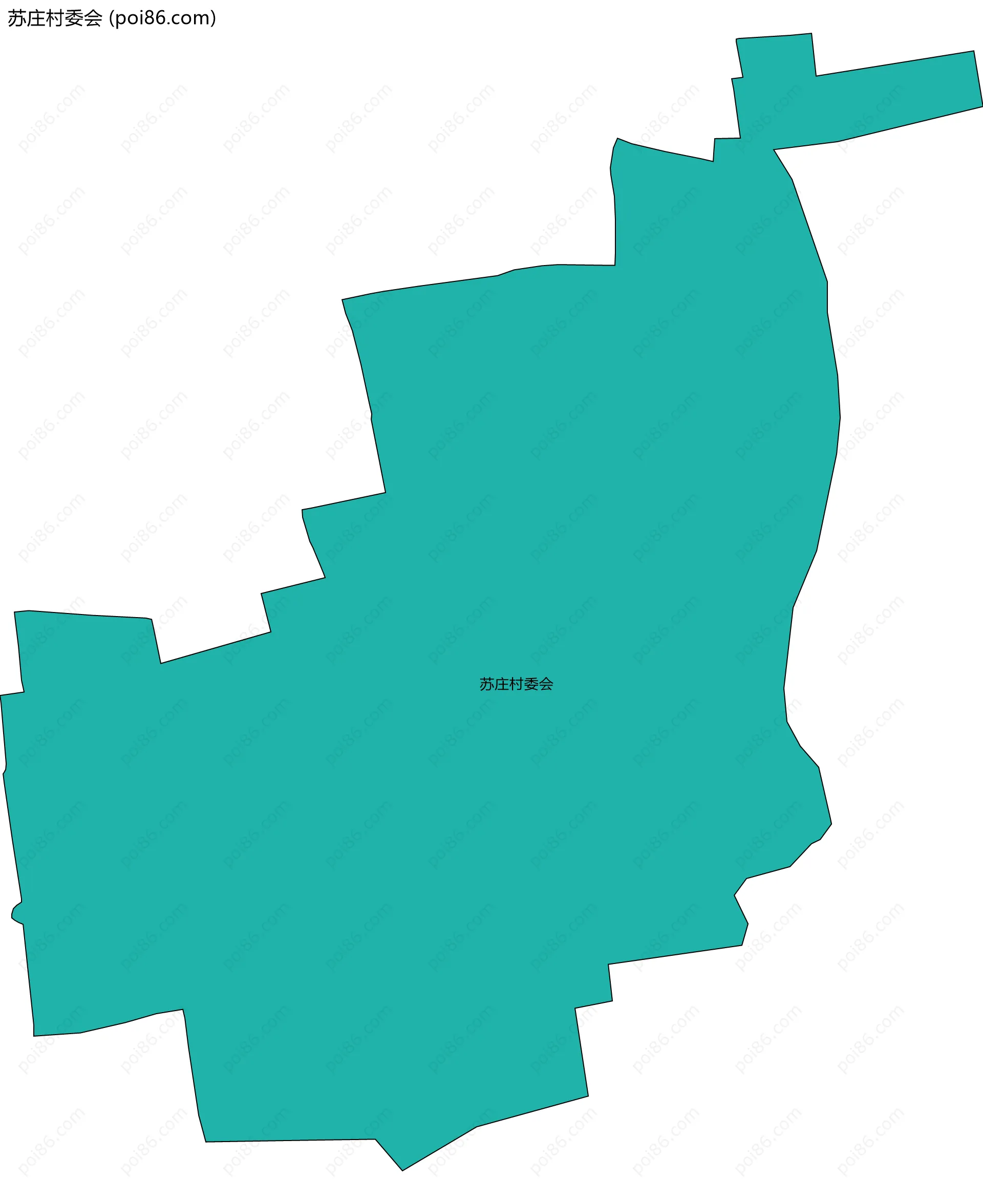 苏庄村委会边界地图