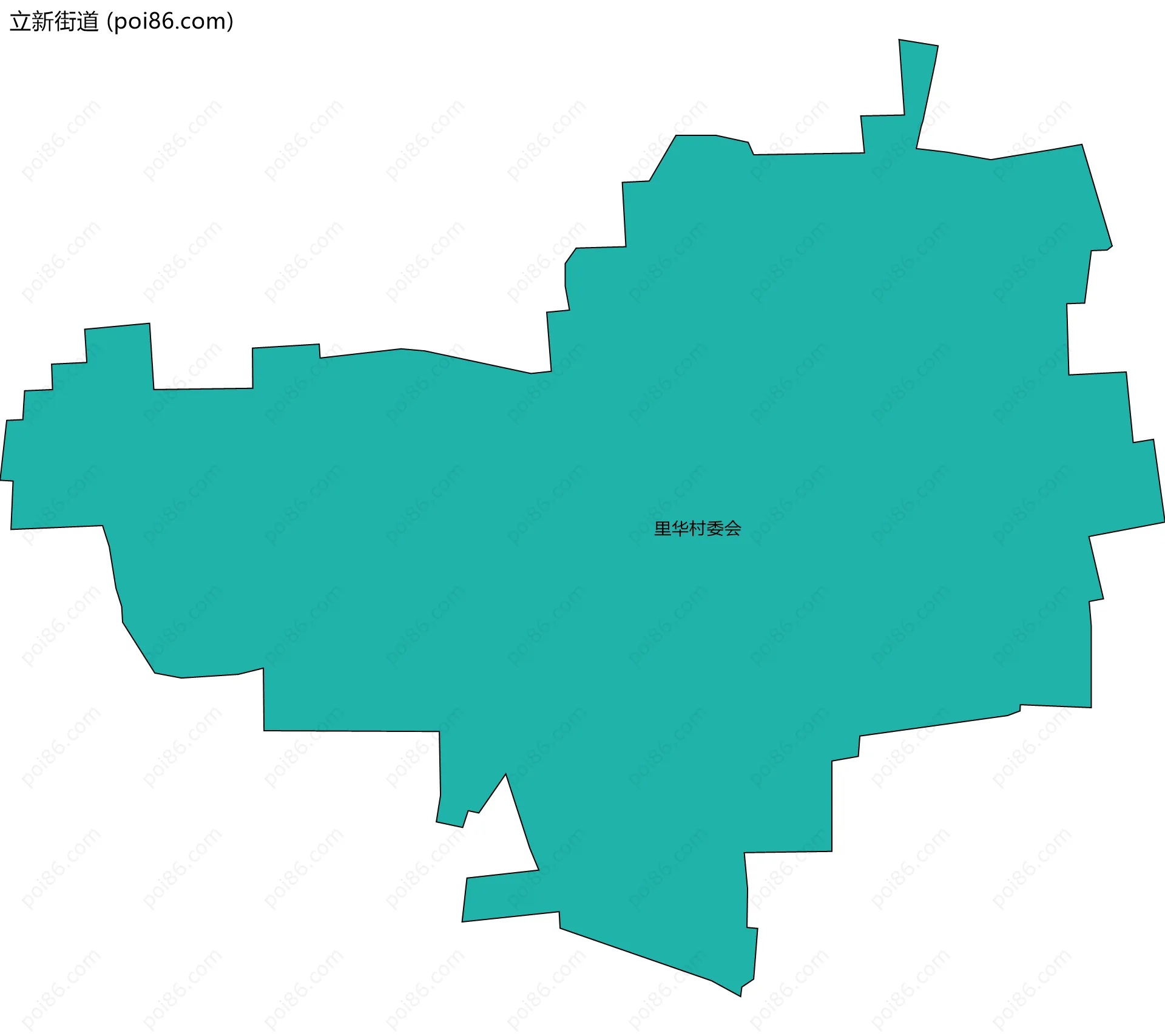 立新街道边界地图(五级行政区划)