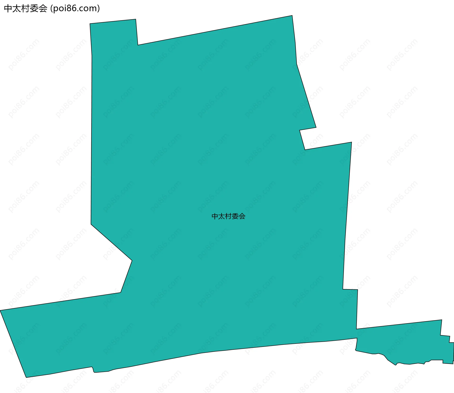 中太村委会边界地图