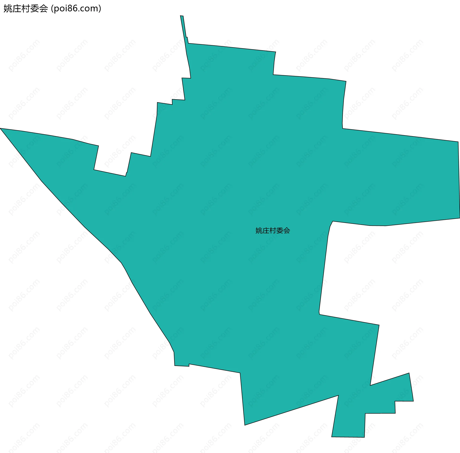 姚庄村委会边界地图