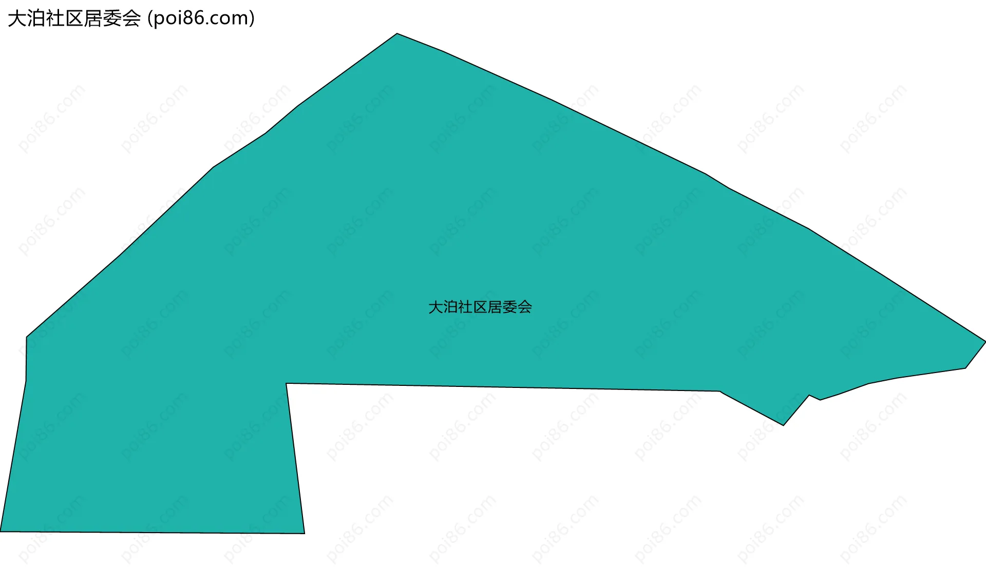 大泊社区居委会边界地图