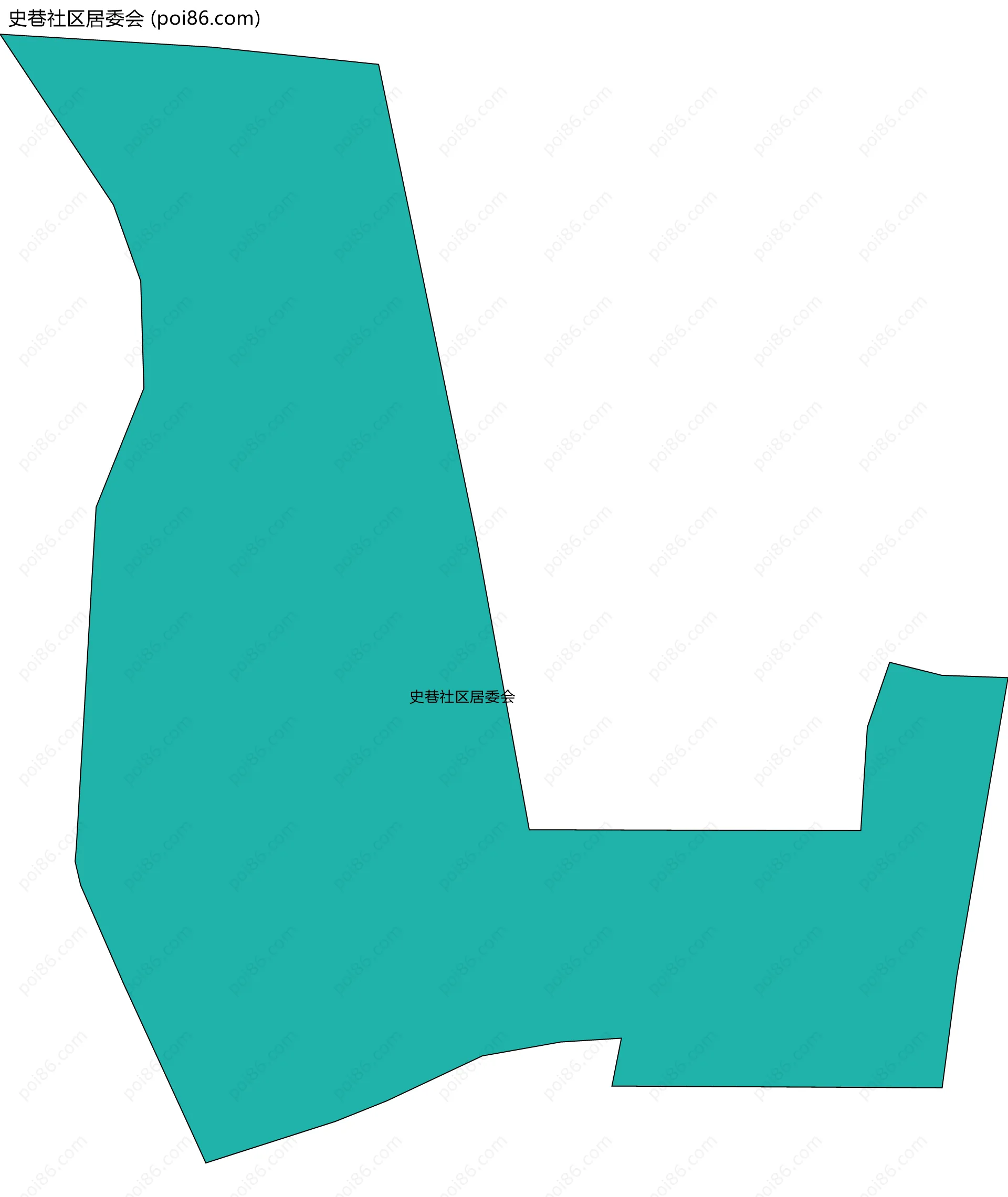 史巷社区居委会边界地图