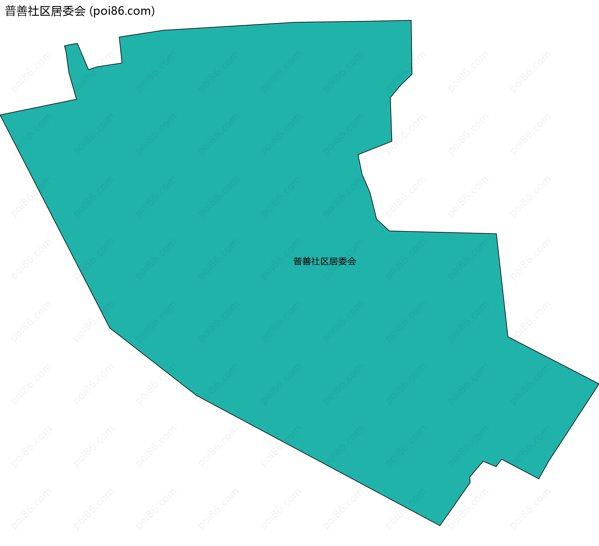 普善社区居委会边界地图