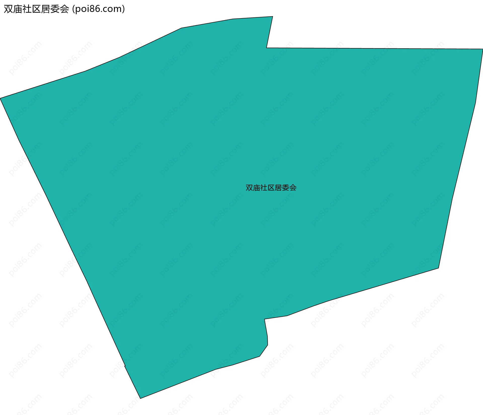 双庙社区居委会边界地图