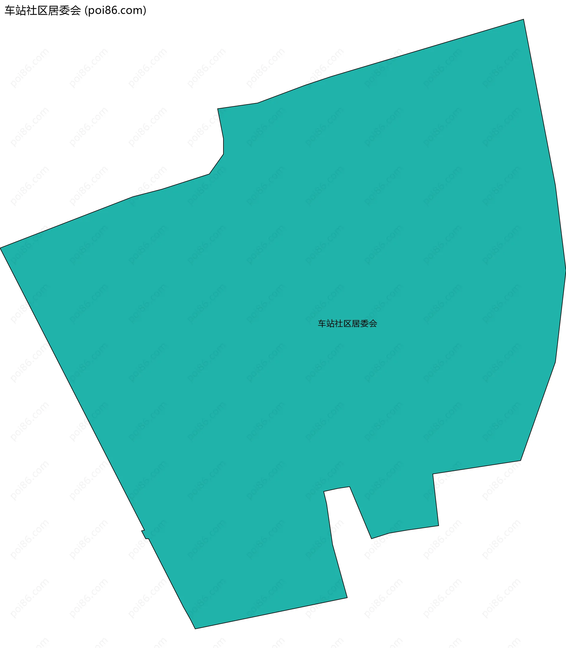 车站社区居委会边界地图