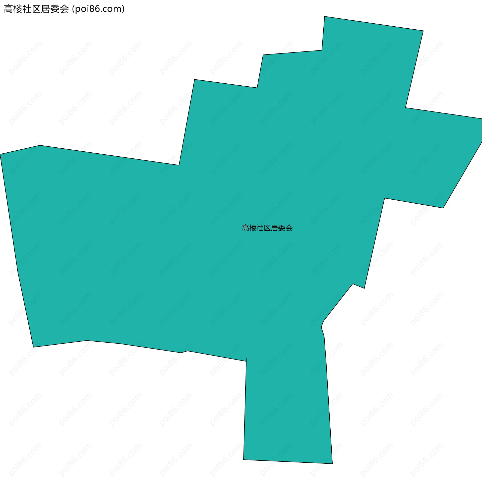 高楼社区居委会边界地图