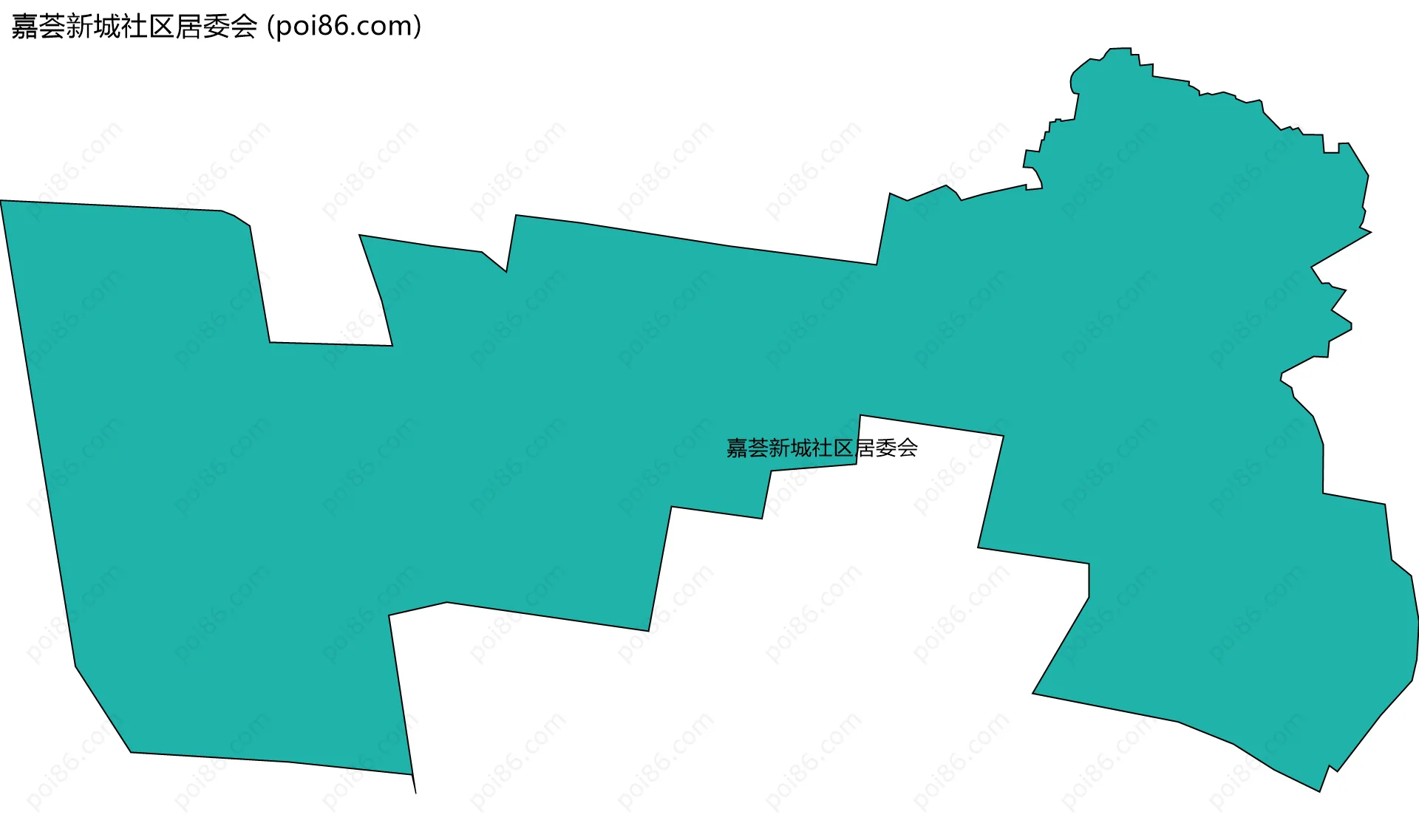 嘉荟新城社区居委会边界地图